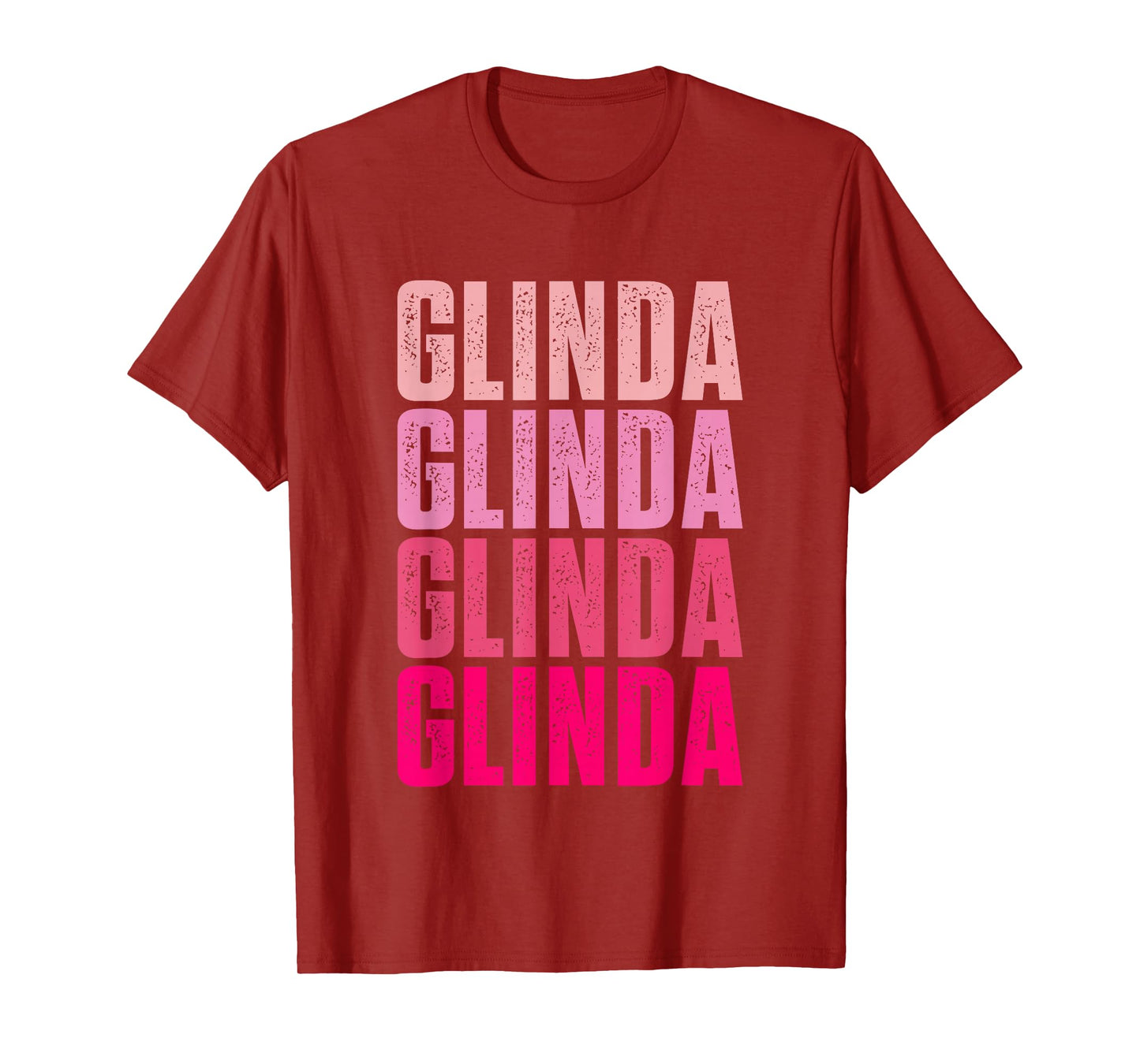 Glinda First Name Apparel Retro Glinda First Name Vintage T-Shirt - Unisex-Adults, Black, Small, Short Sleeve, T-Shirt