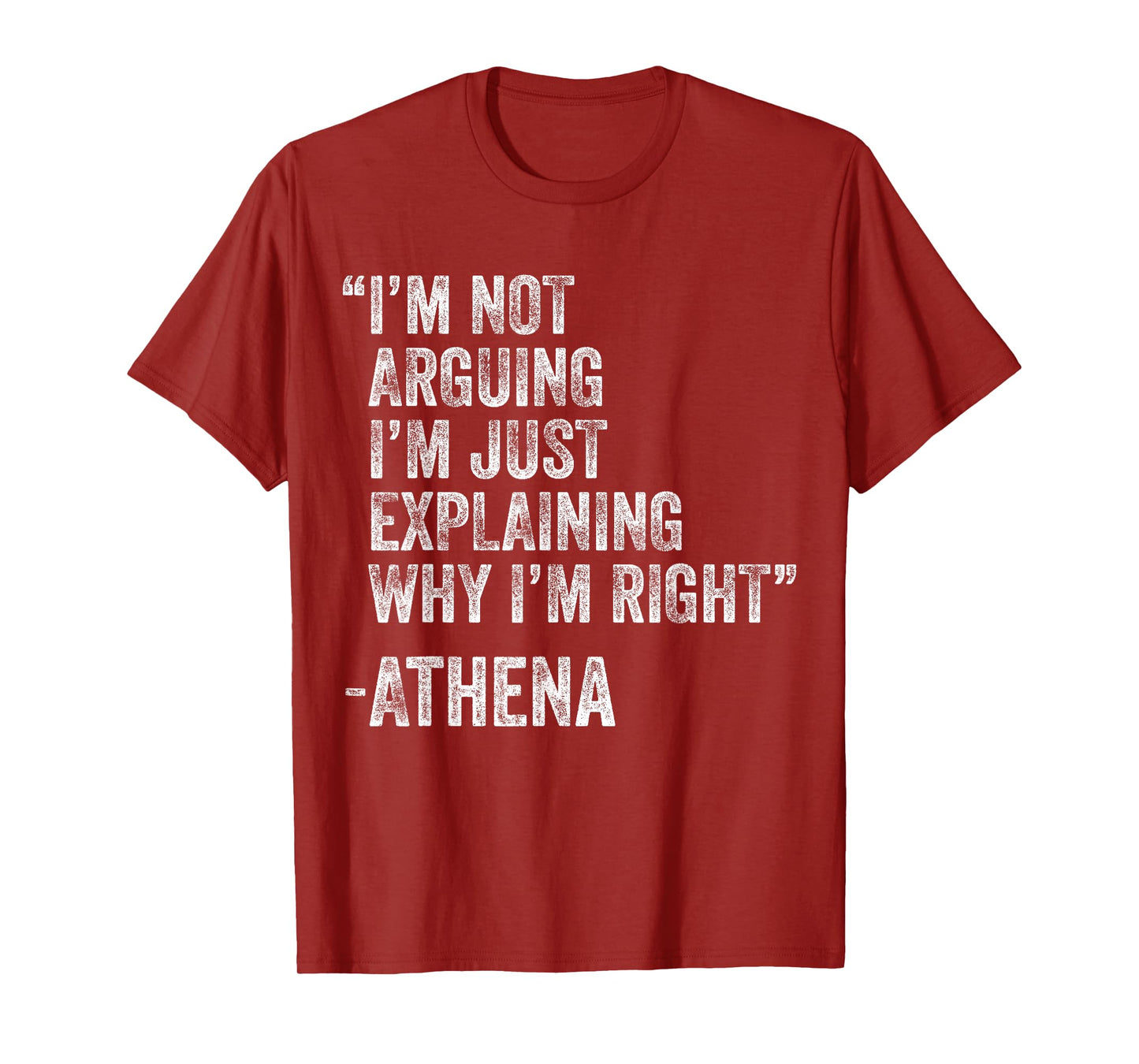 Athena Quote Funny Birthday Custom Name Idea Engineer T-Shirt