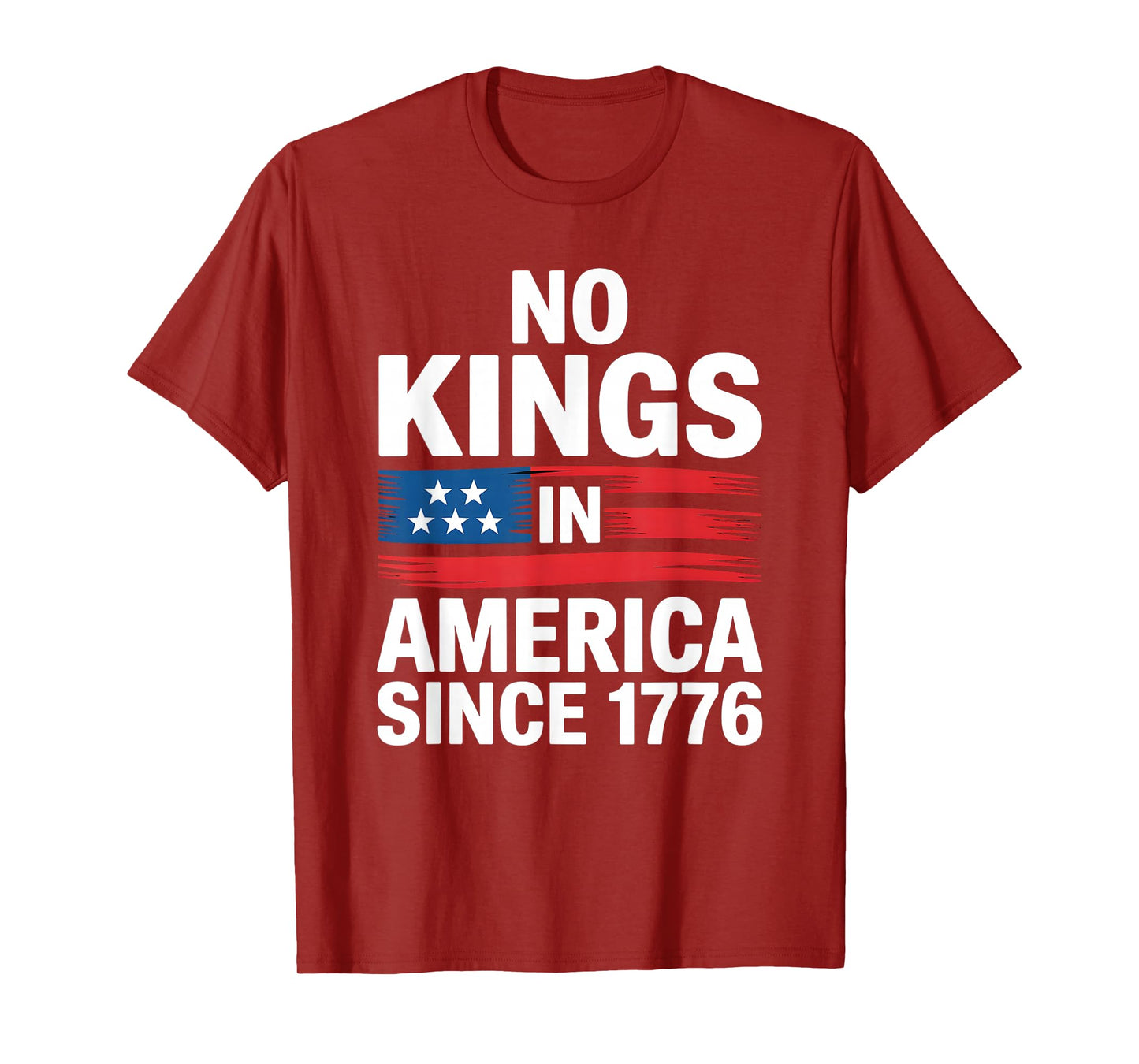 No Kings Since 1776 Democracy Protest No Kings Patriotic T-Shirt