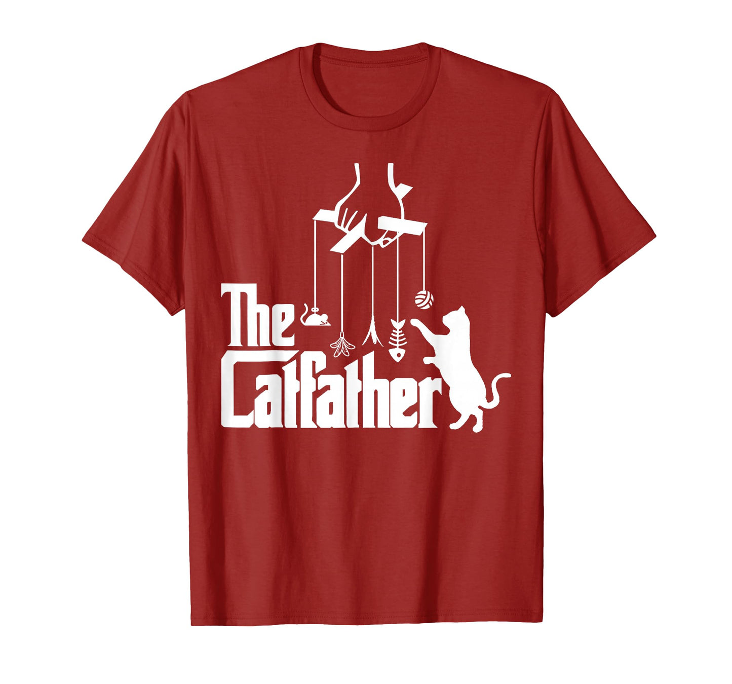 Funny Cat Dad Life The Catfather Fathers Day Mens Vintage T-Shirt