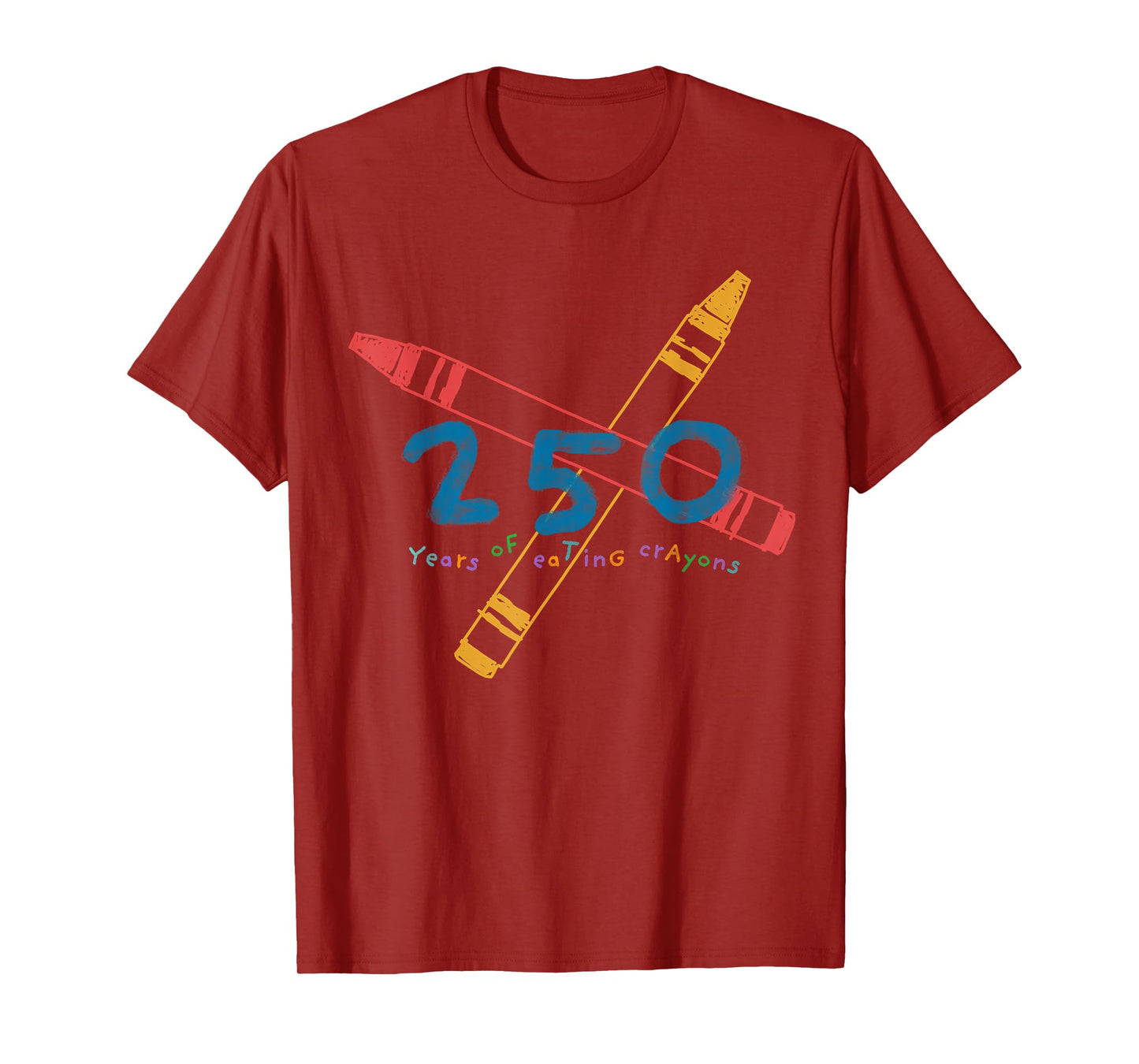 United States Marine Corps 250 Years Of Eating Crayons T-Shirt