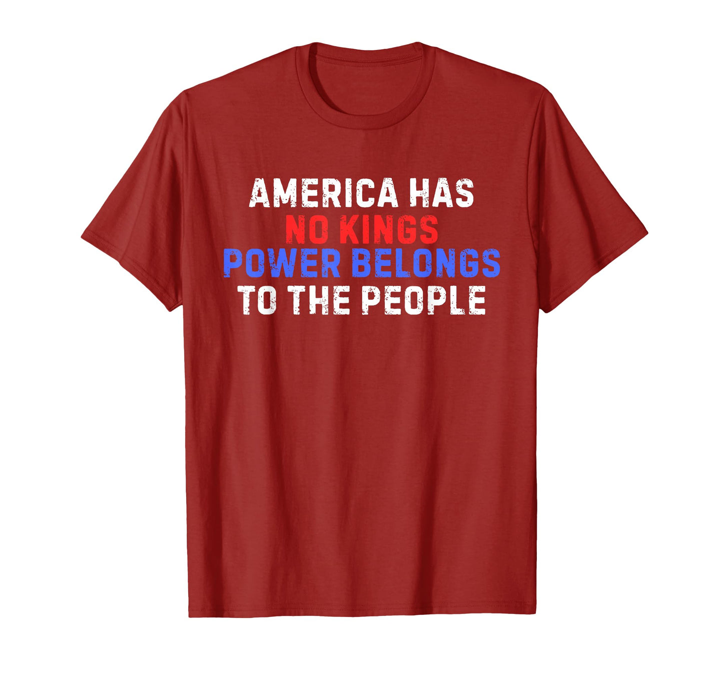 No Kings United We Rise We The People USA Men Women Kids T-Shirt