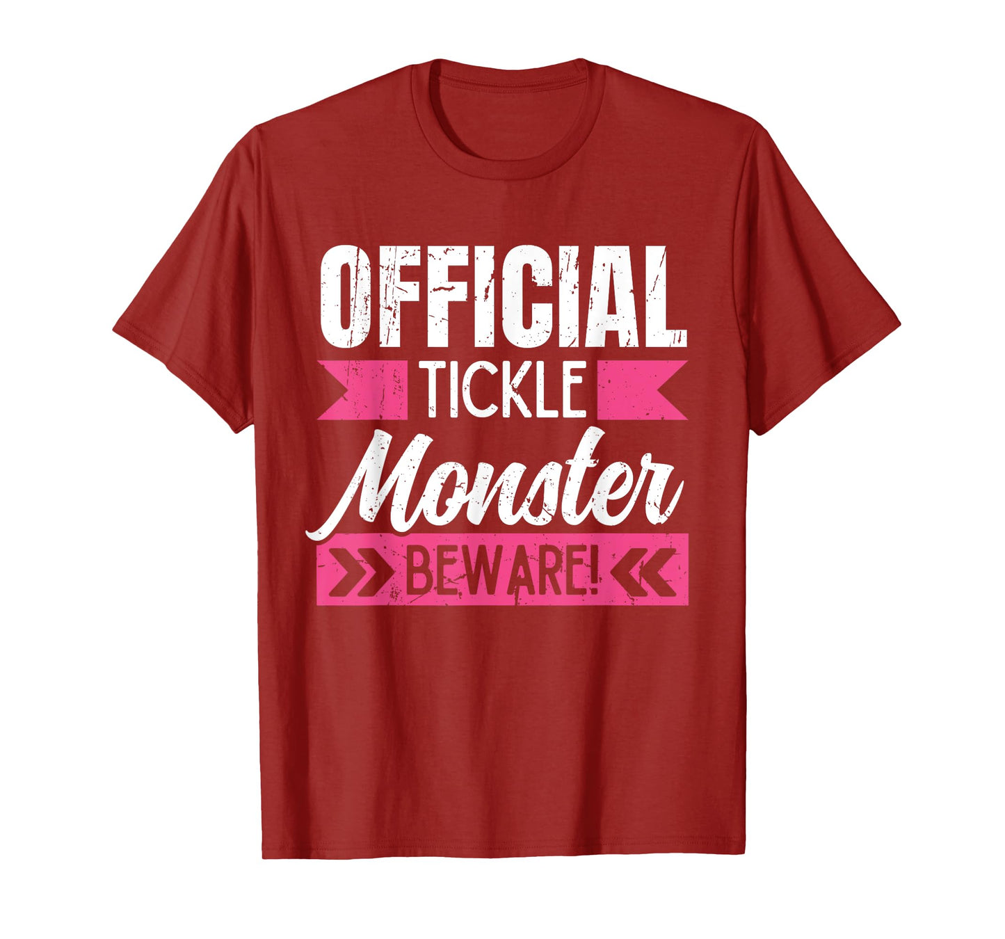 Official Tickle Monster Funny Mom Dad Grandparent Tickling T-Shirt