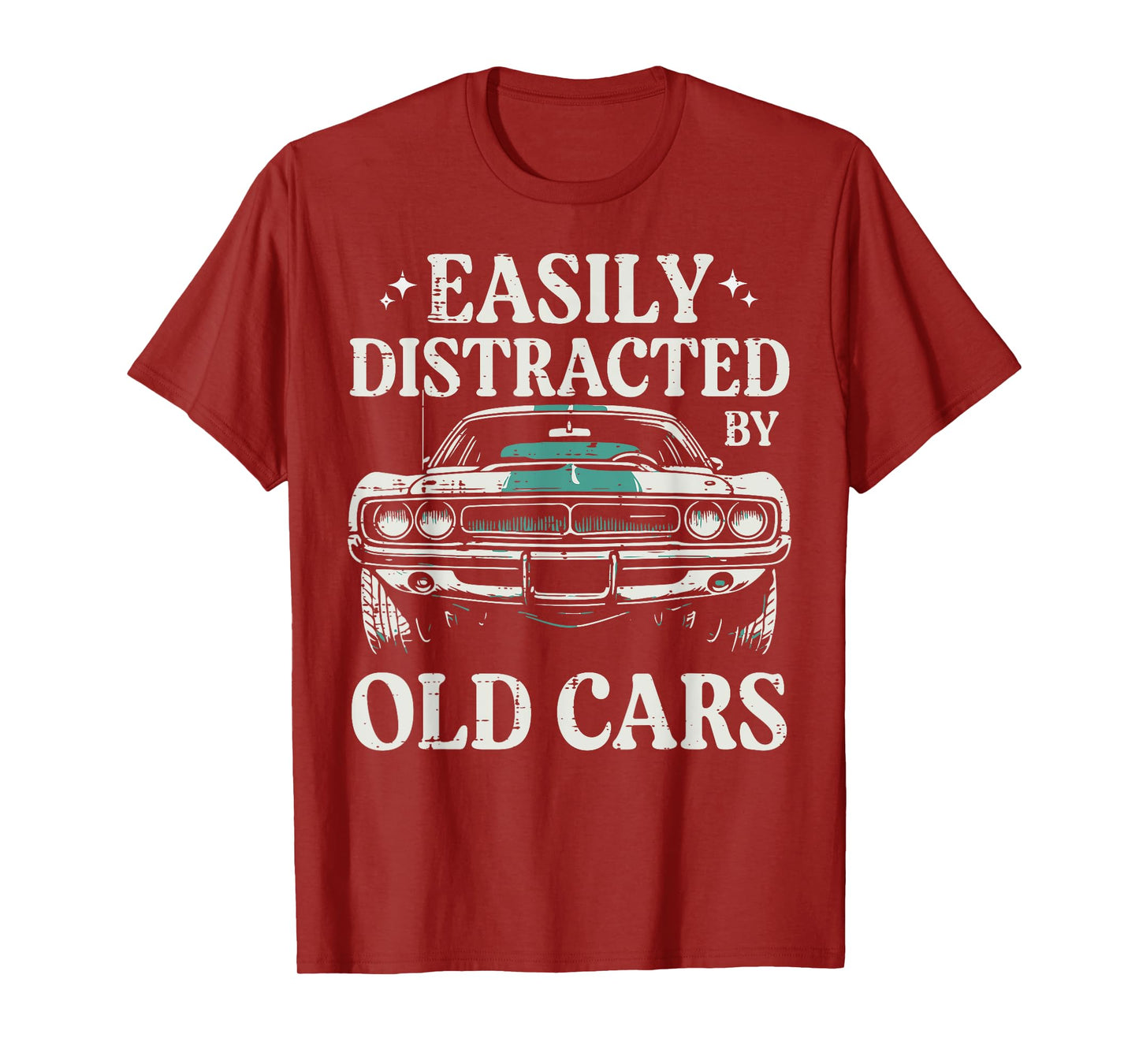 Racing Easily Distracted Old Cars Car Race Men Women Kids T-Shirt