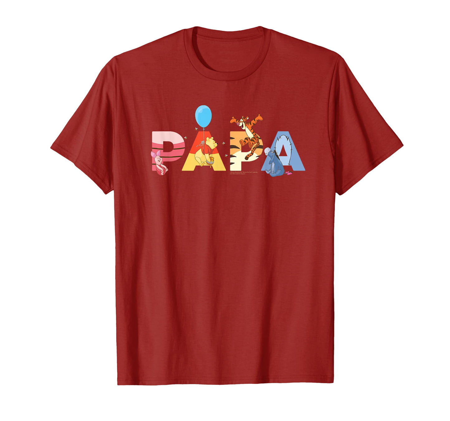 Disney Winnie the Pooh & Friends Papa Father's Day Birthday T-Shirt