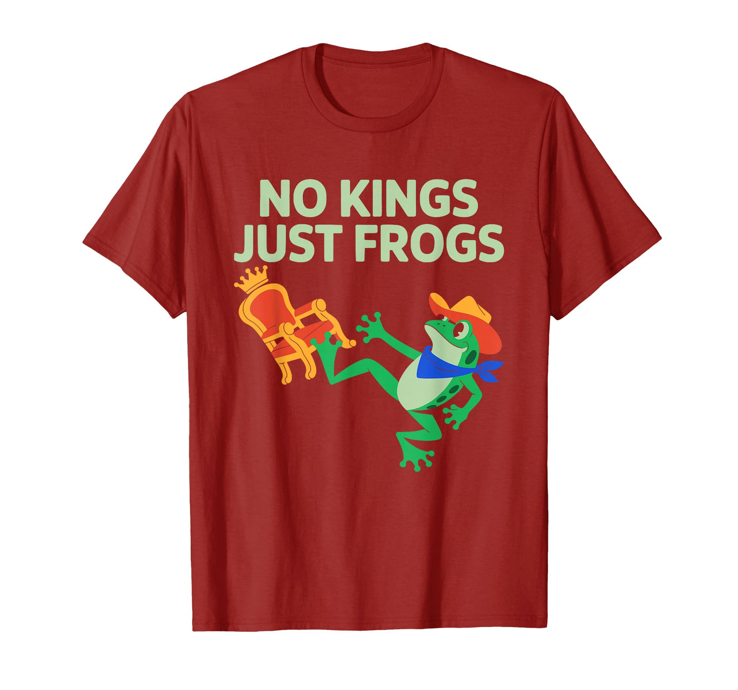 Vintage No Kings Just Frogs Portland Frog Protest Men Women T-Shirt