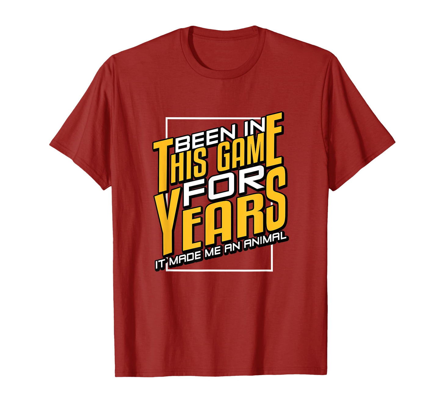 University Varsity-Gold Been In This Game For Years Yellow T-Shirt
