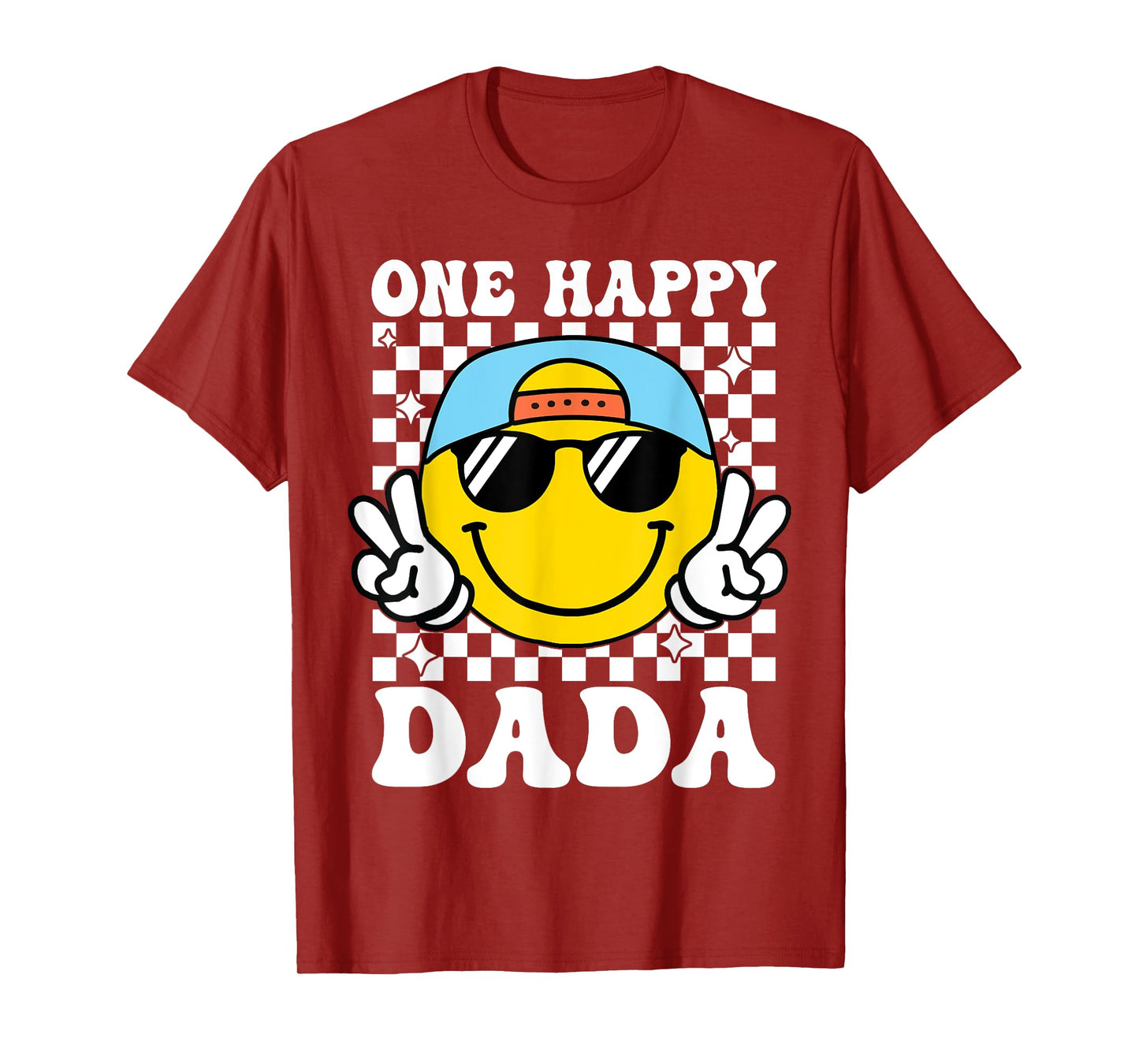 One Happy Dude Dada 1st Birthday Family Matching T-Shirt