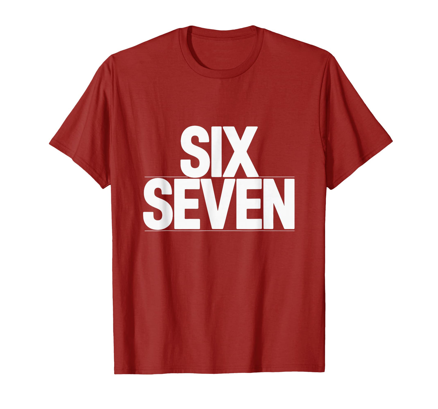 Fun Six Seven 6 7 Meme Design T-Shirt