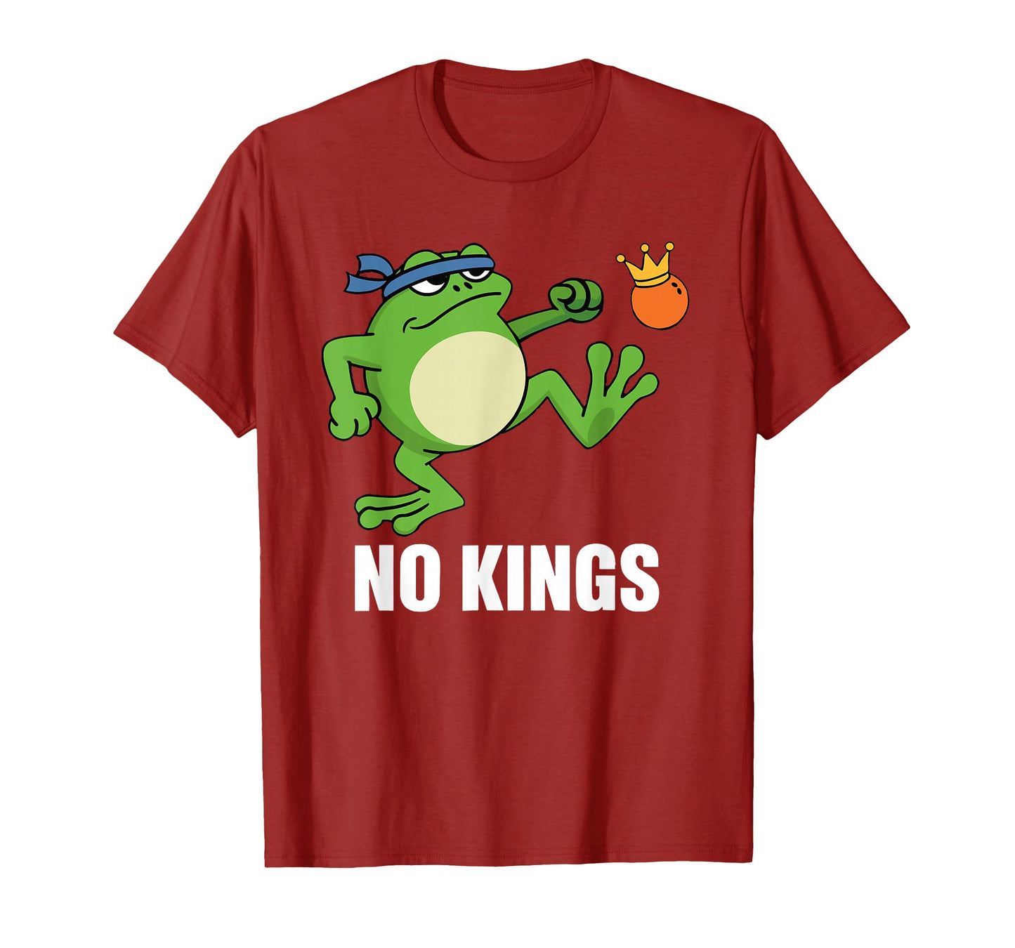 Frog No Kings in America We The People Political T-Shirt