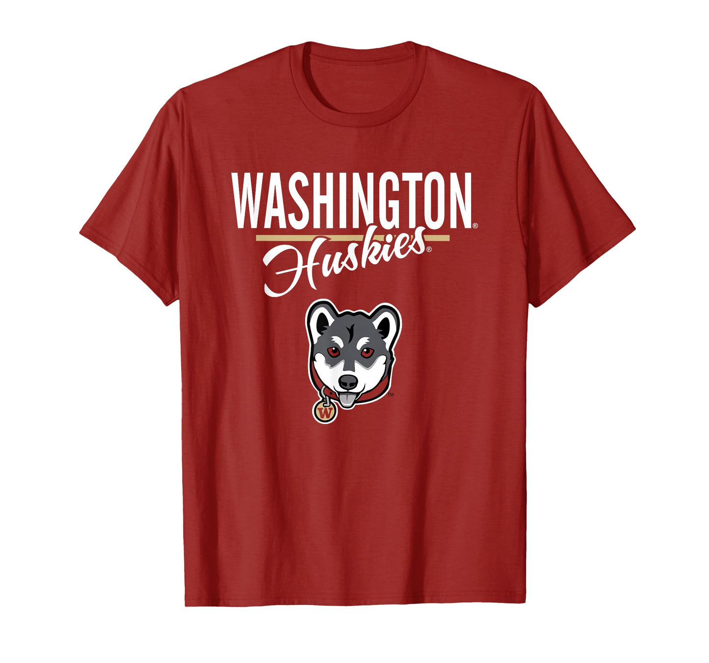 Washington Huskies Dubs Mascot Purple Officially Licensed T-Shirt