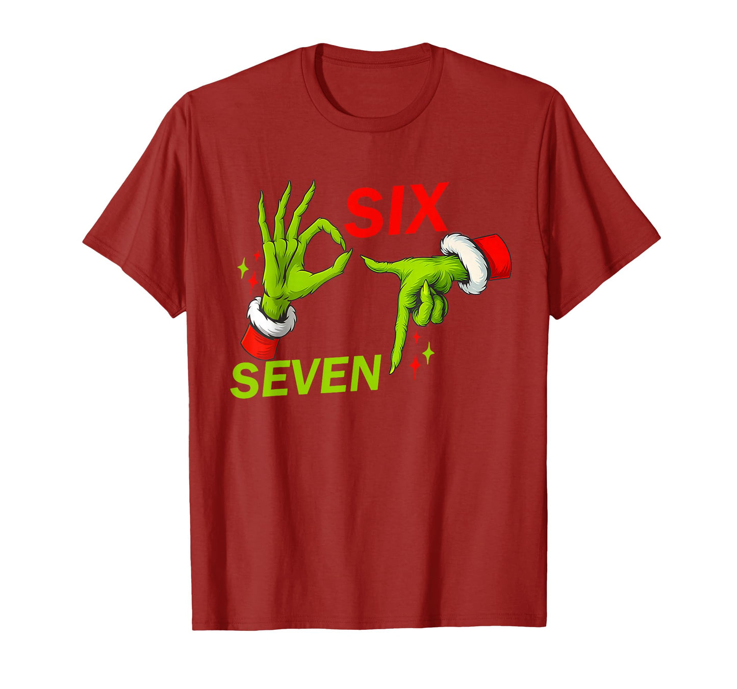 67 Christmas Trending Meme Saying 6 7 Meme Costume Xmas T-Shirt