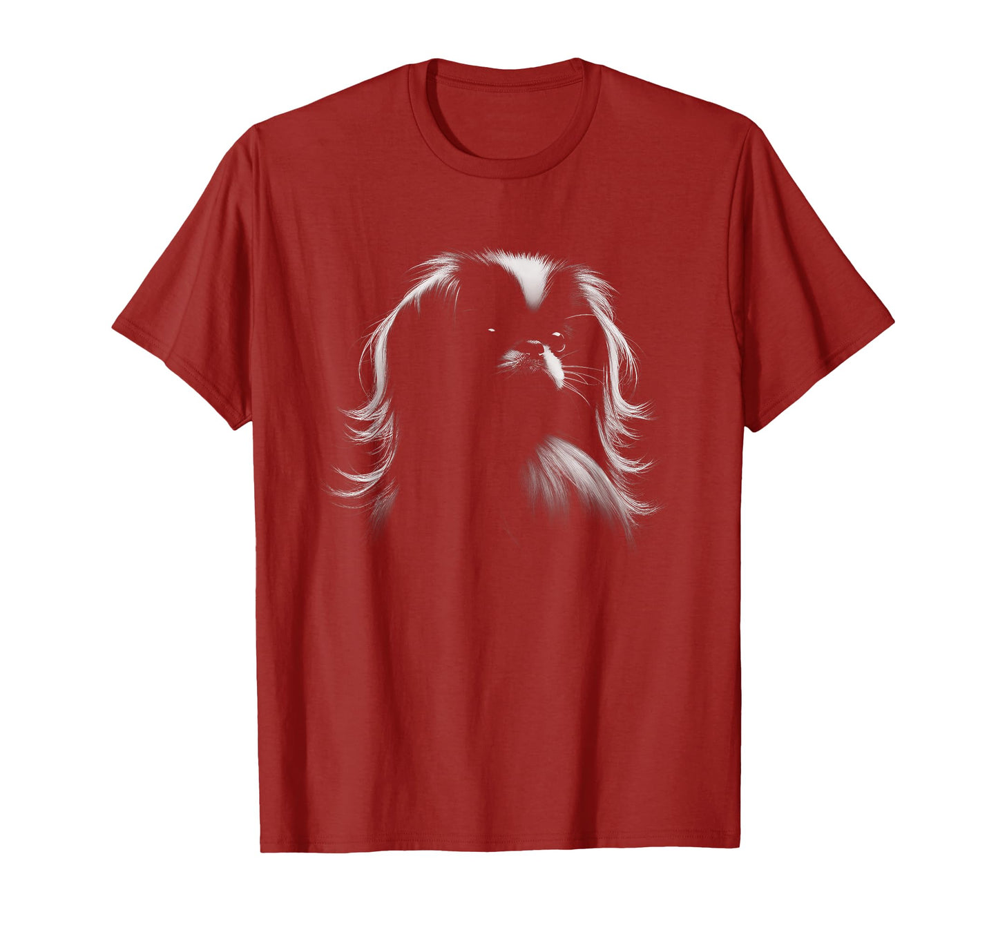 Japanese Chin Dog Face Art Design T-Shirt