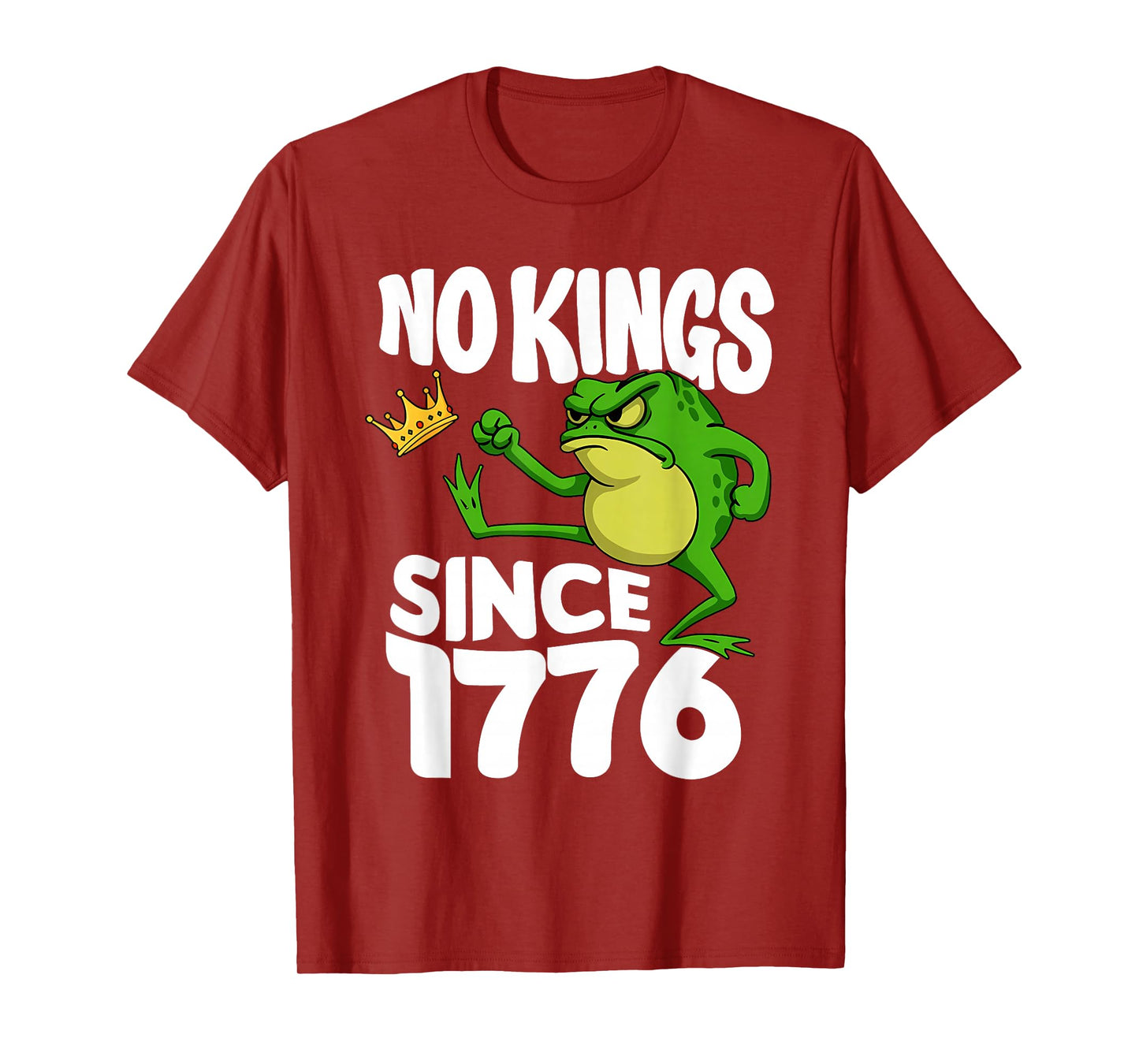 Frog Protest No Kings in America No Kings Since 1776 Frog T-Shirt