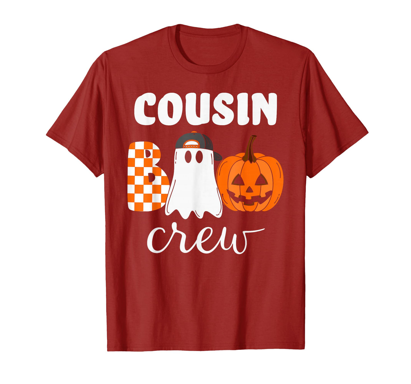 Cousin Boo Crew Halloween Pumpkin T-Shirt