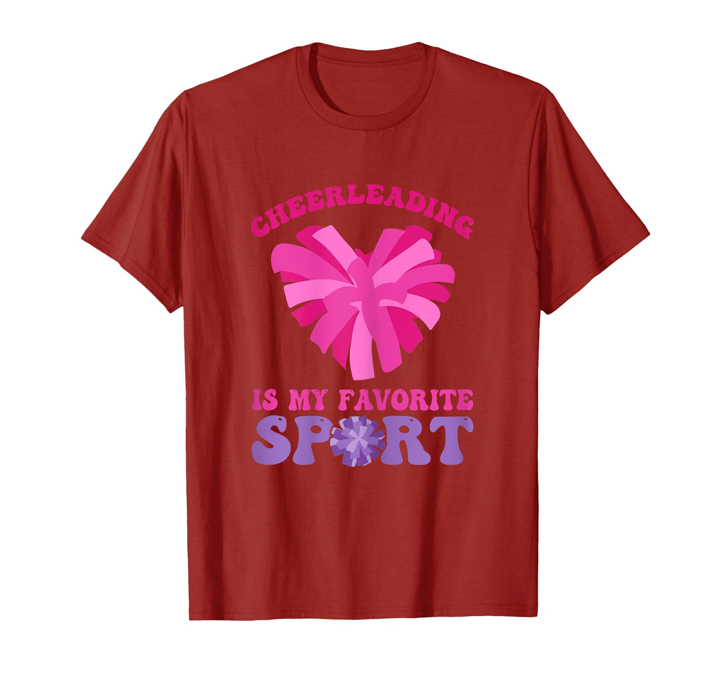 Cheerleading Is My Favorite Sport - Cheer and Cheerleader T-Shirt