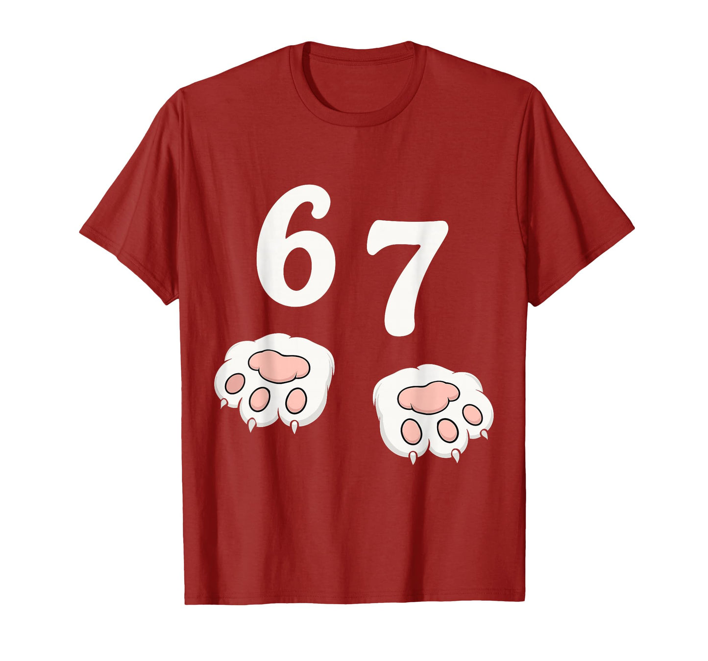 67 Meme Six Seven 6 7 Shirt Meme Funny Cat 67 T-Shirt