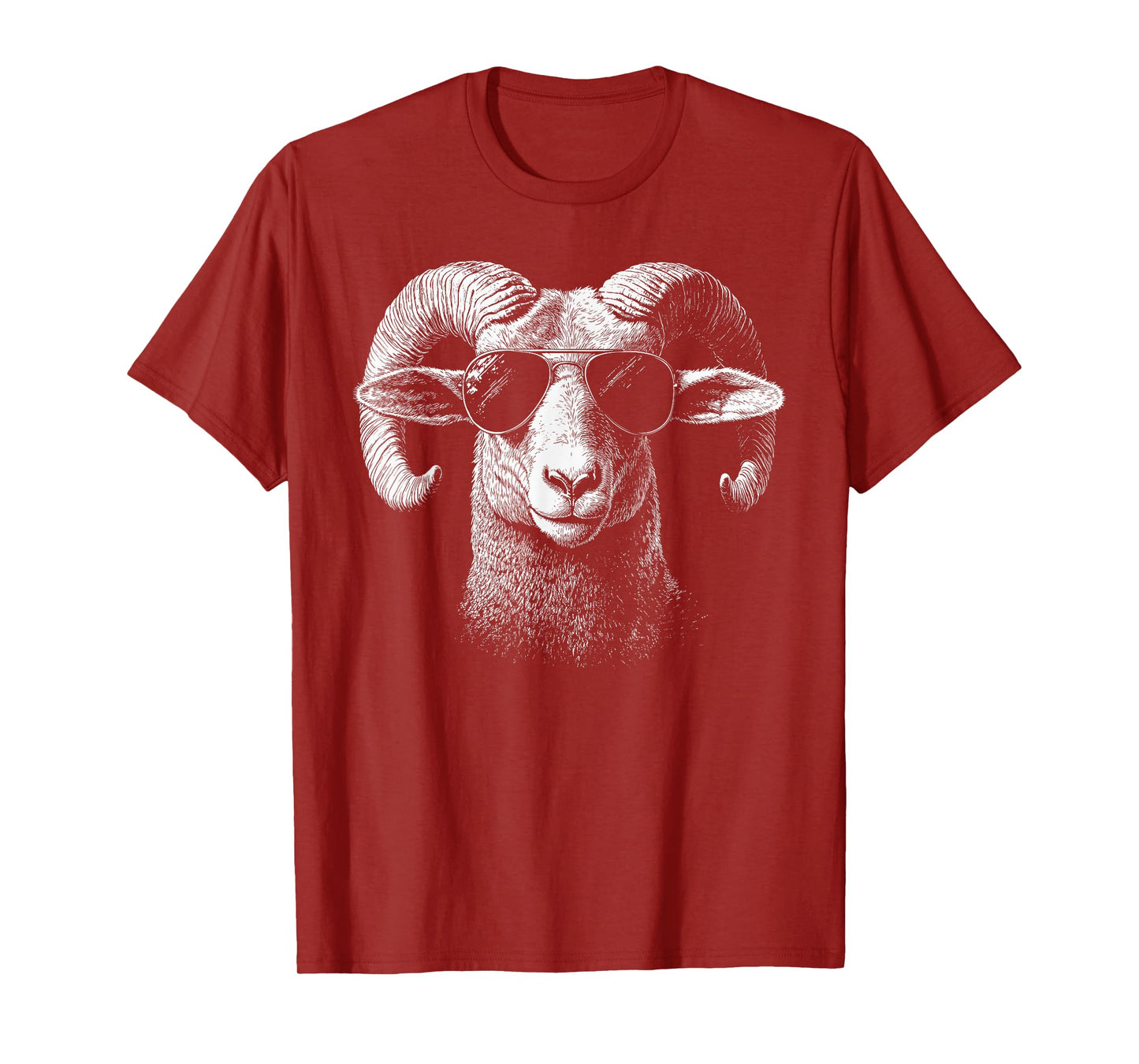 Retro Ram in Sunglasses Men Women Kids Novelty Funny Ram T-Shirt
