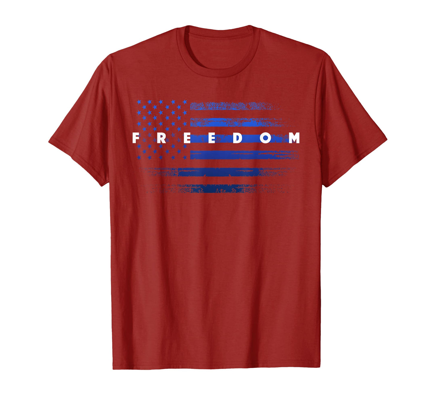 Patriotic Pride Grunge American Flag Freedom T-Shirt