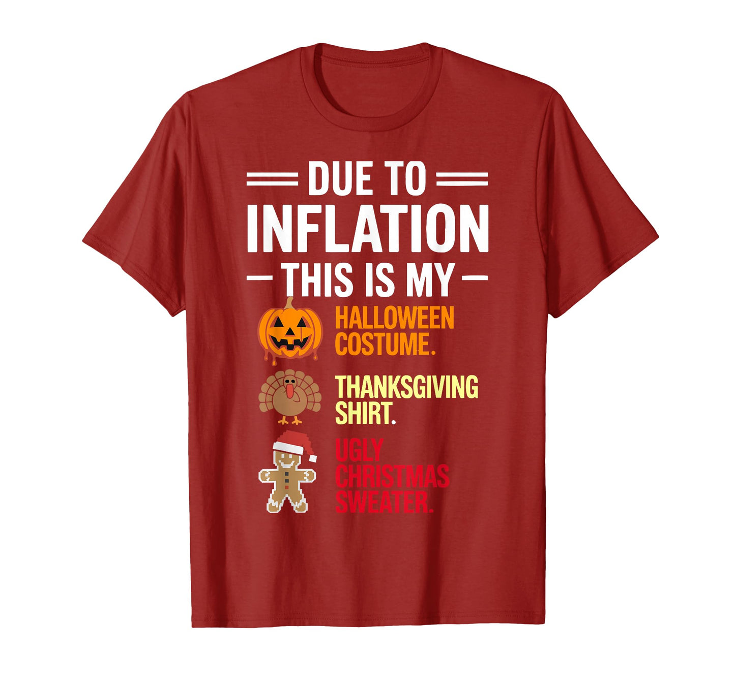 Due To Inflation This Is My Funny Halloween Costume T-Shirt