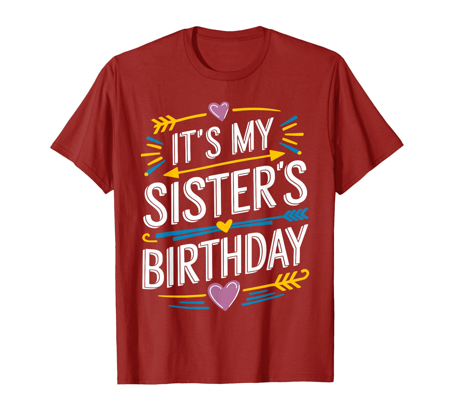 Retro It's My sister's Birthday Boho Nostalgia Design Women T-Shirt