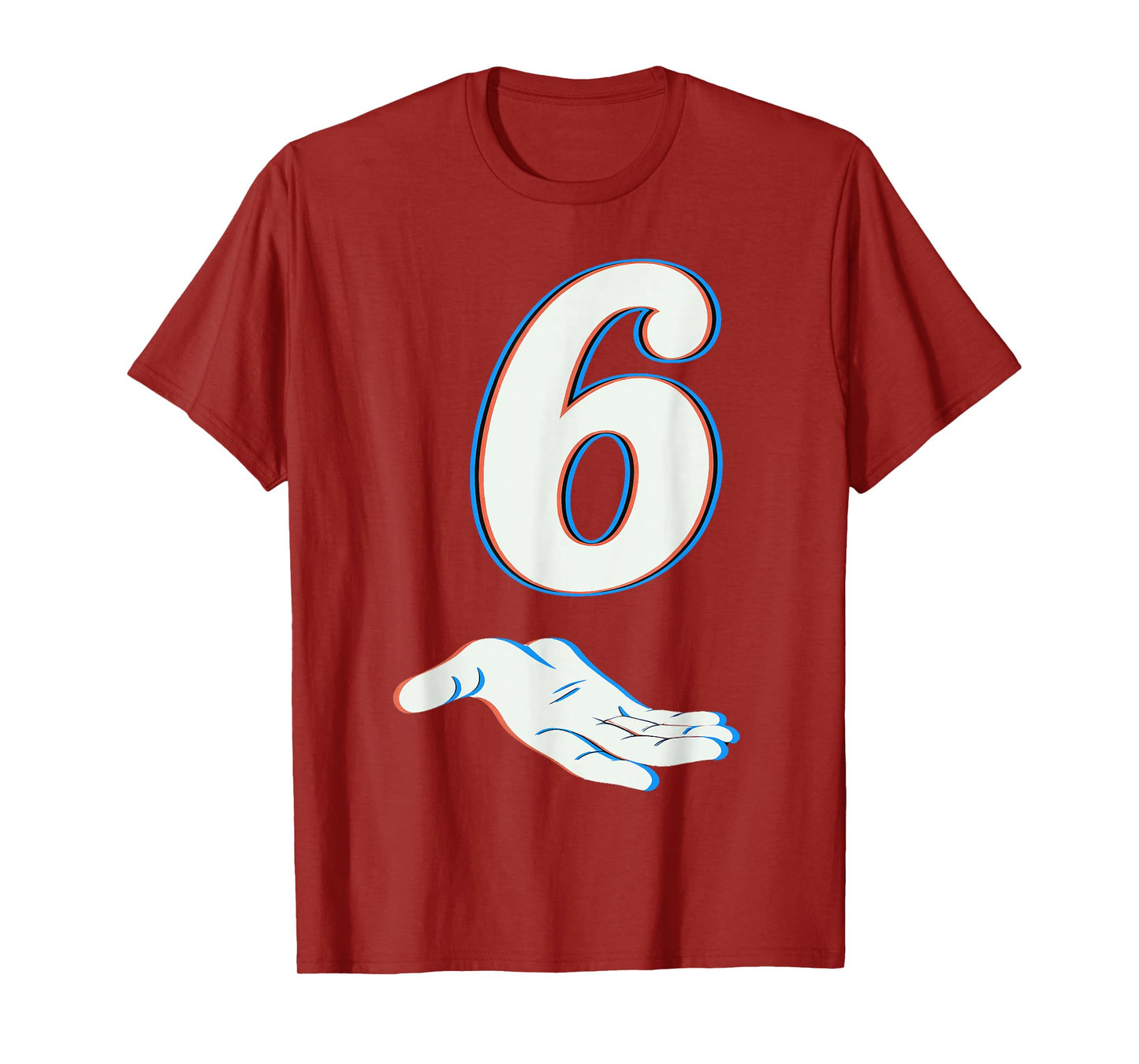 Number 6 Matching 67 Six Seven Meme Couple Halloween Costume T-Shirt