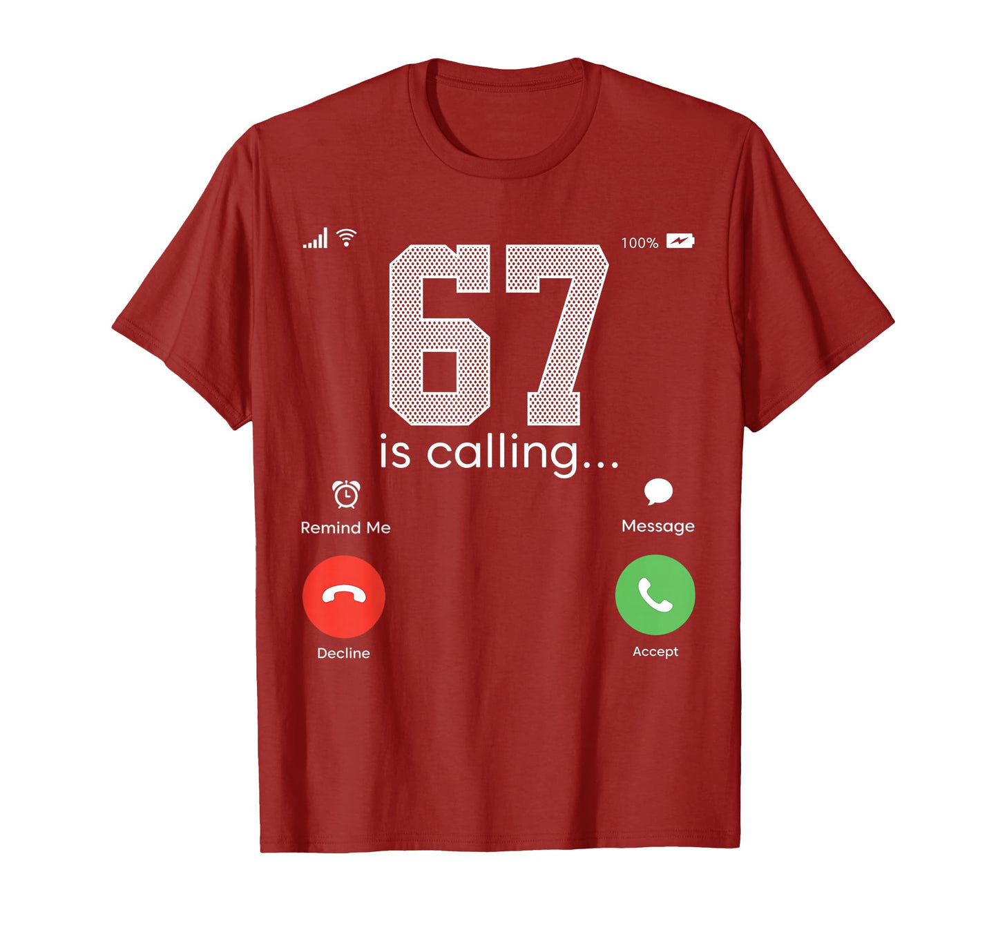 6 7 Meme Kids Six Seven Youth Funny 6 7 Costume T-Shirt