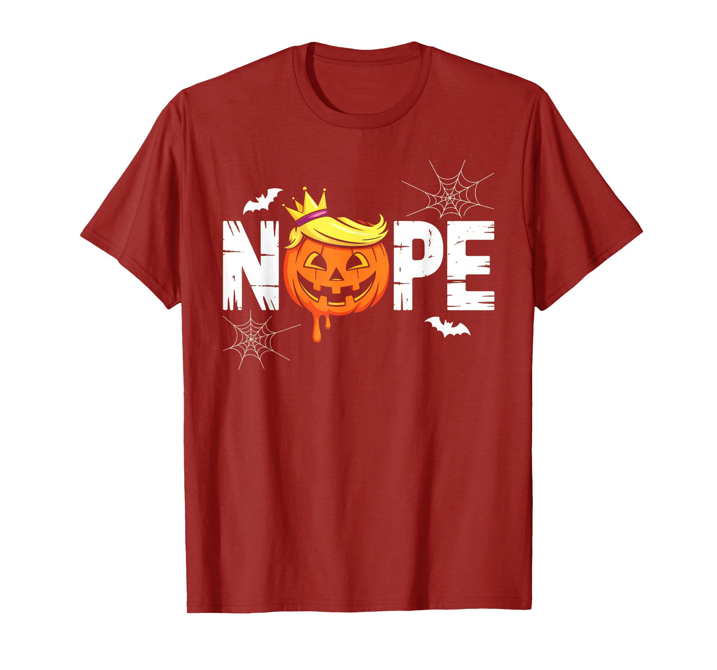 Funny No Kings Halloween 2025 Distressed USA Flag T-Shirt