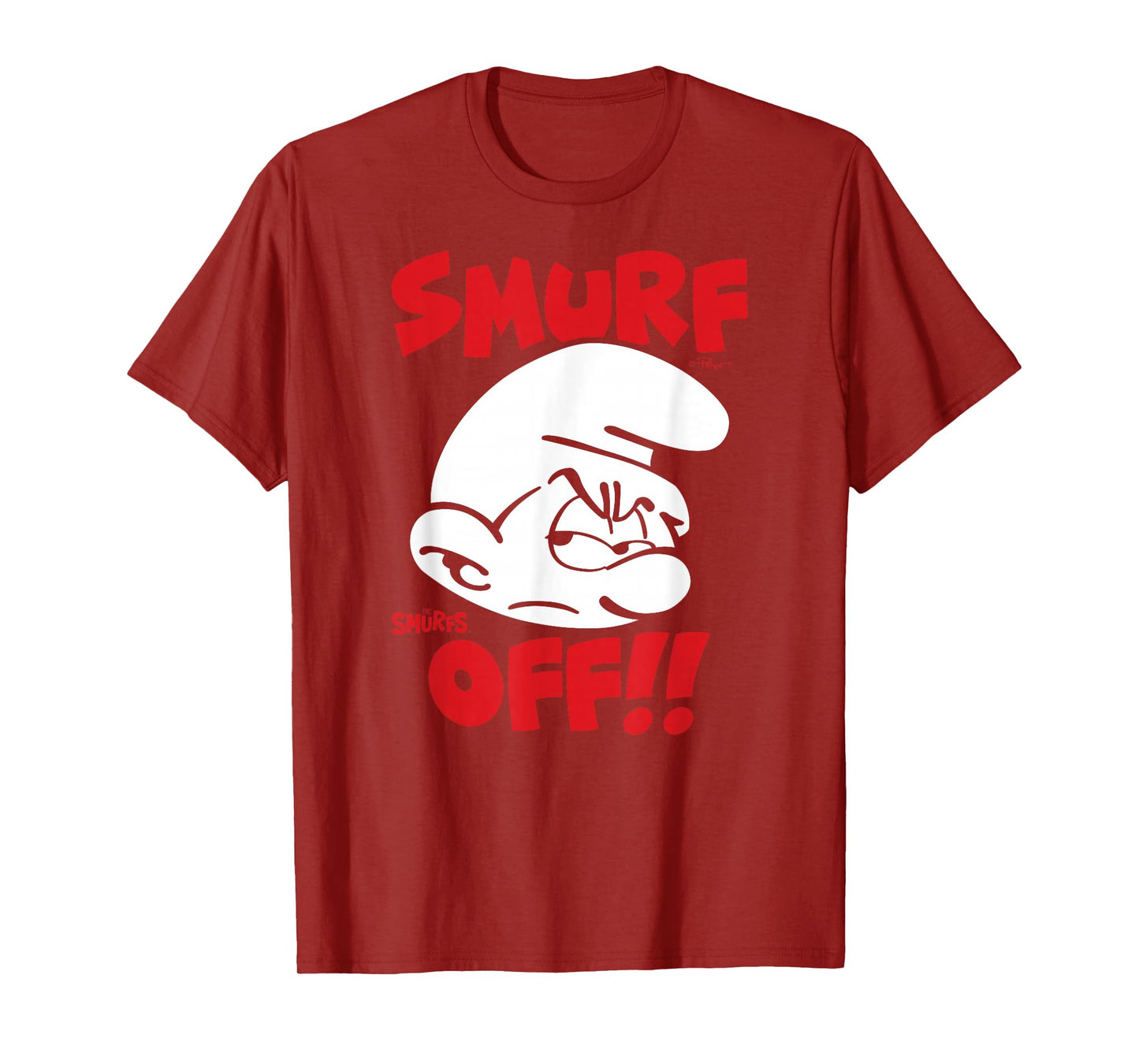 The Smurfs Smurf Off! Grouchy Smurf Retro Cartoon T-Shirt