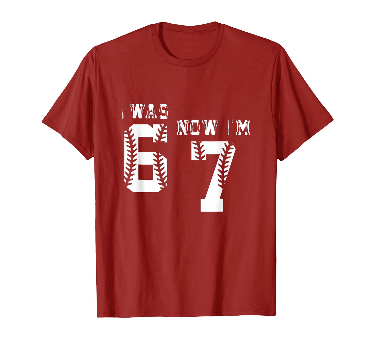 was 6 Now I'm 7 - Seven Old Birthday 67 T-Shirt