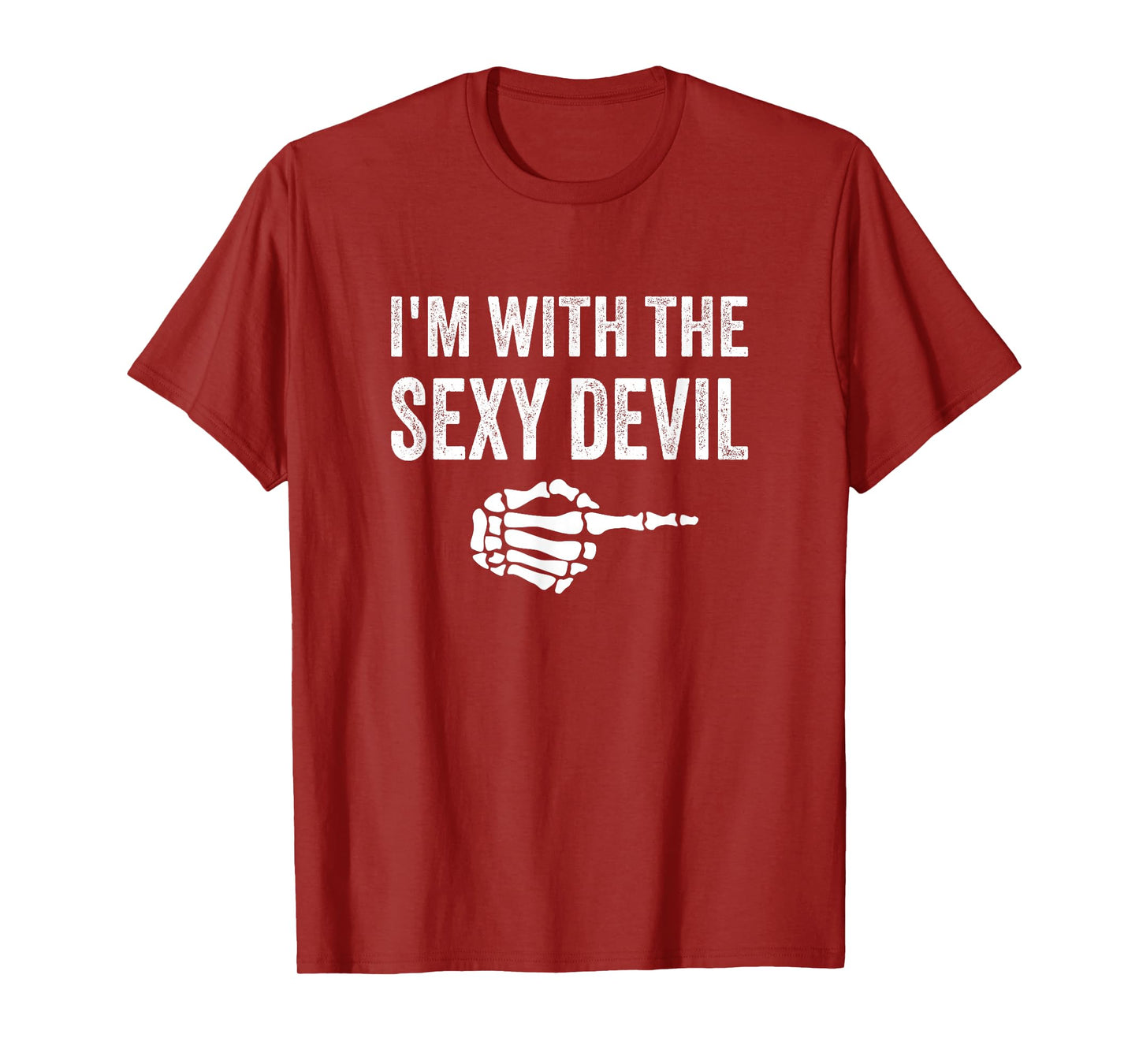 I'm with The Sexy Devil Halloween Couples Costume T-Shirt
