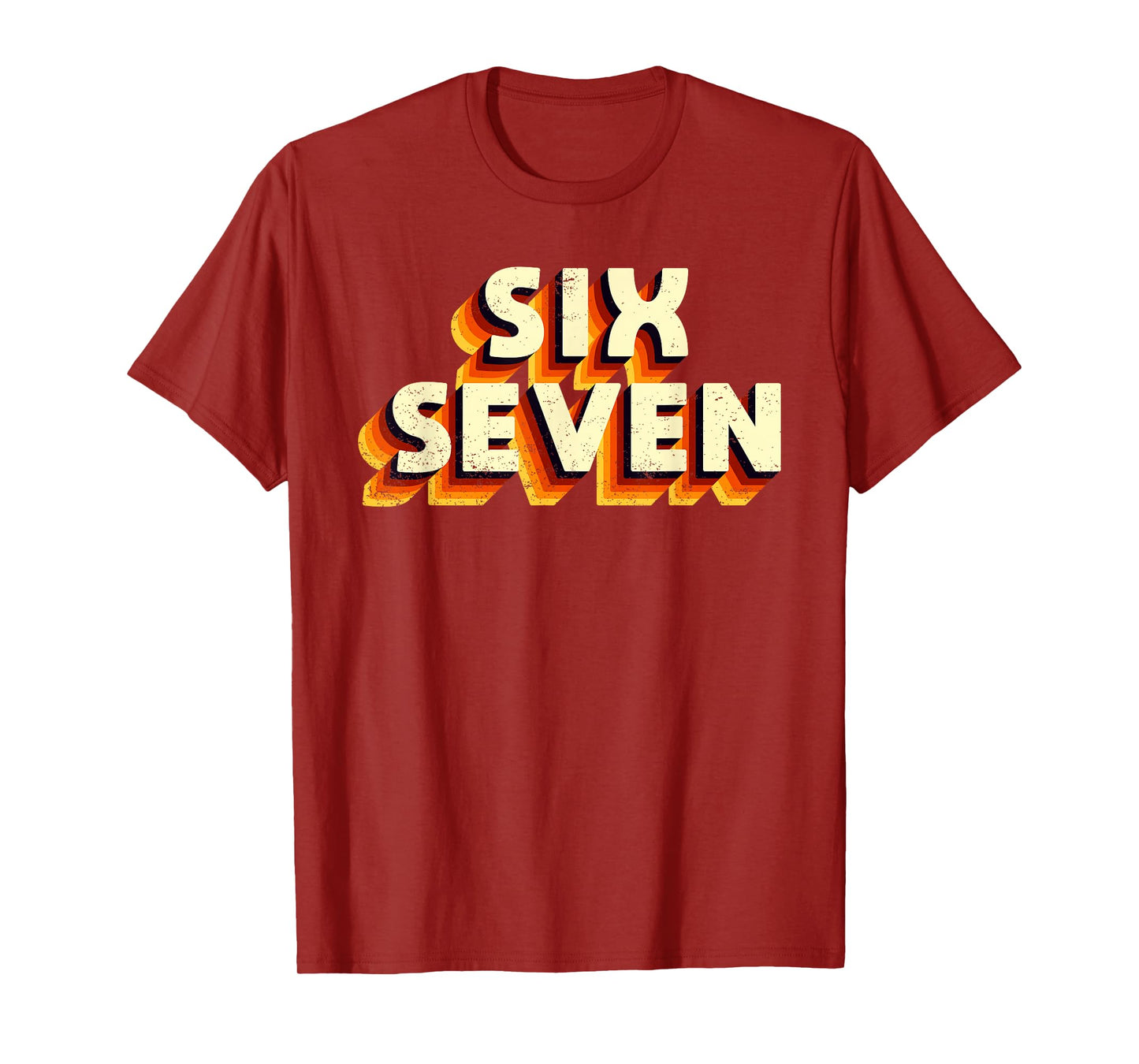 Fun Six Seven 6 7 Meme Design T-Shirt