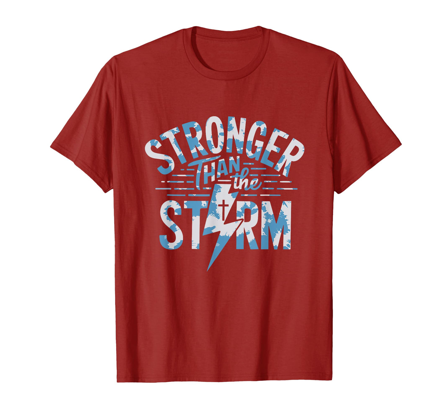 Stronger Than The Storm Bible Verse Christian Jesus Tie Dye T-Shirt
