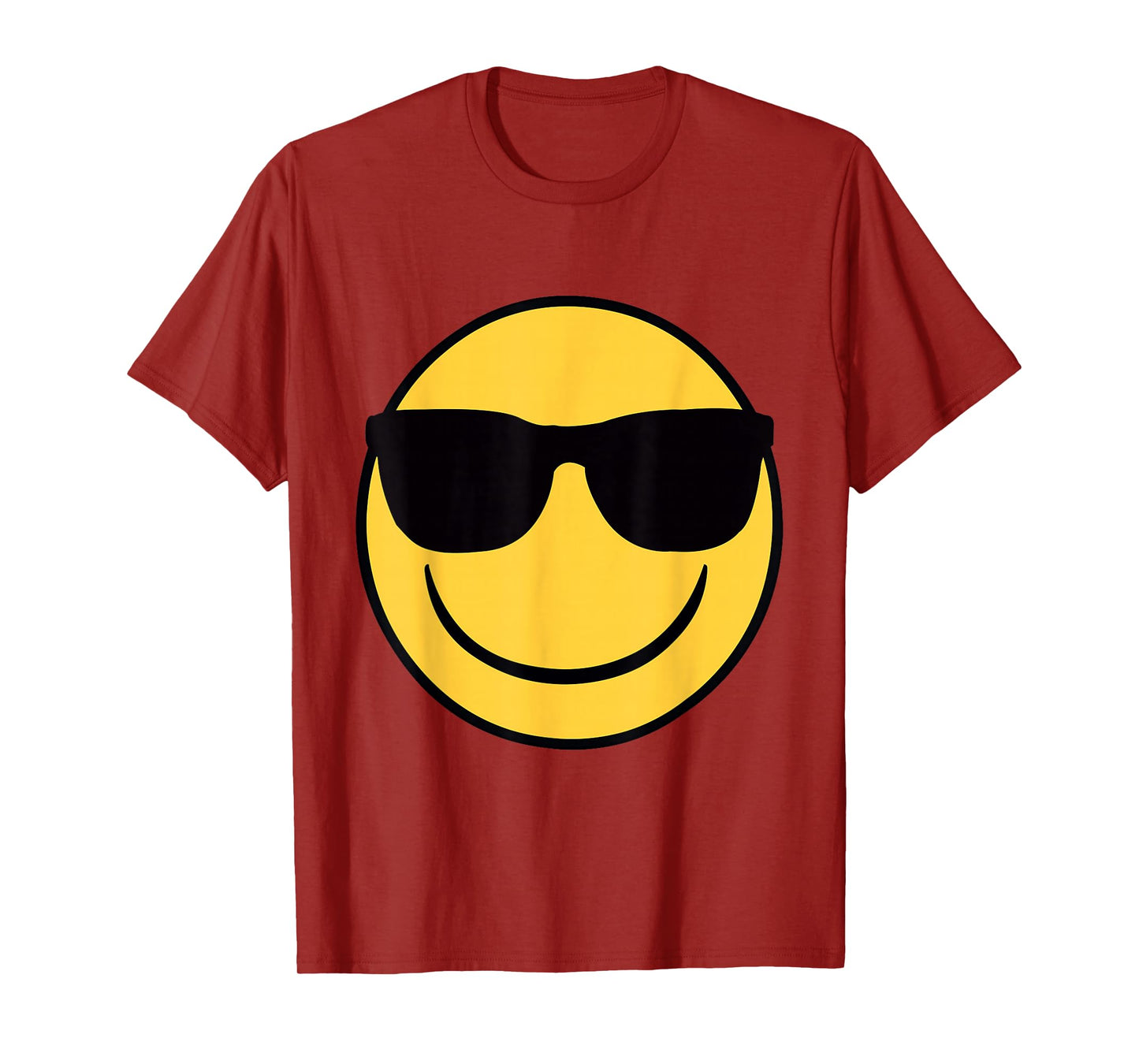 Official Emoji Retro Sunglasses Yellow Smile Face T-Shirt