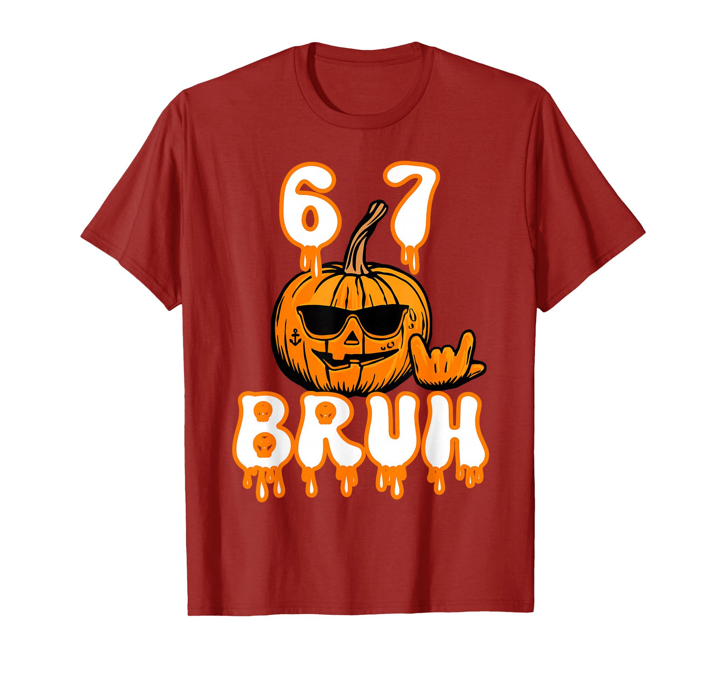 67 Halloween Meme Brainrot Costume Kids 6-7 Six Seven Boys T-Shirt