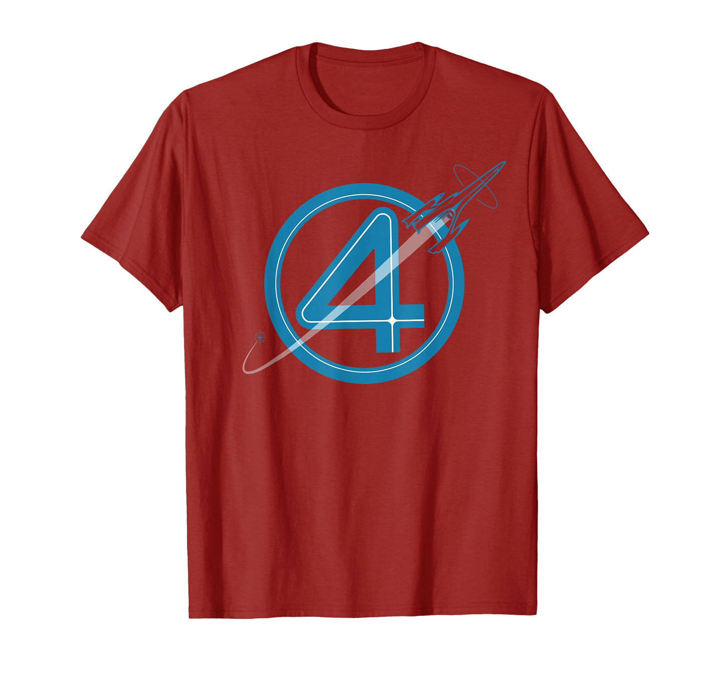 Marvel The Fantastic Four: First Steps Spacecraft "4" Logo T-Shirt