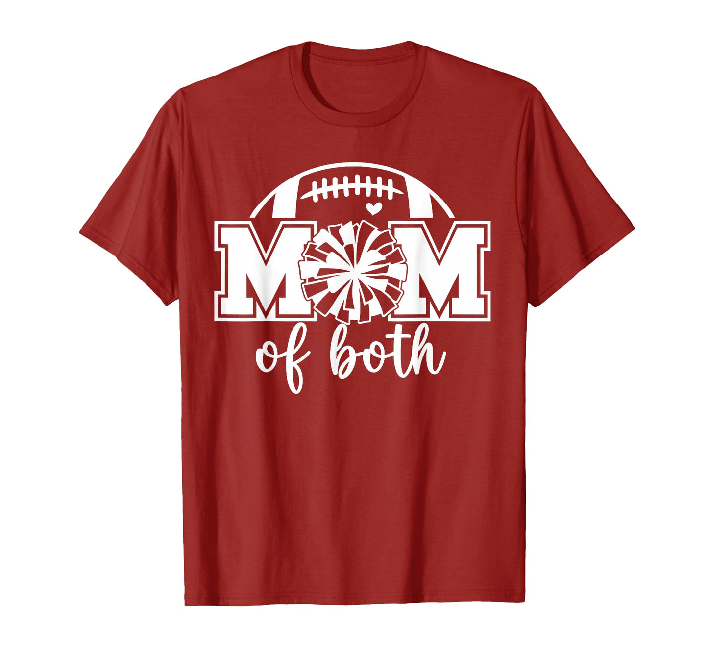 Cheer Mom of Both Game Day Football Tis The Season T-Shirt