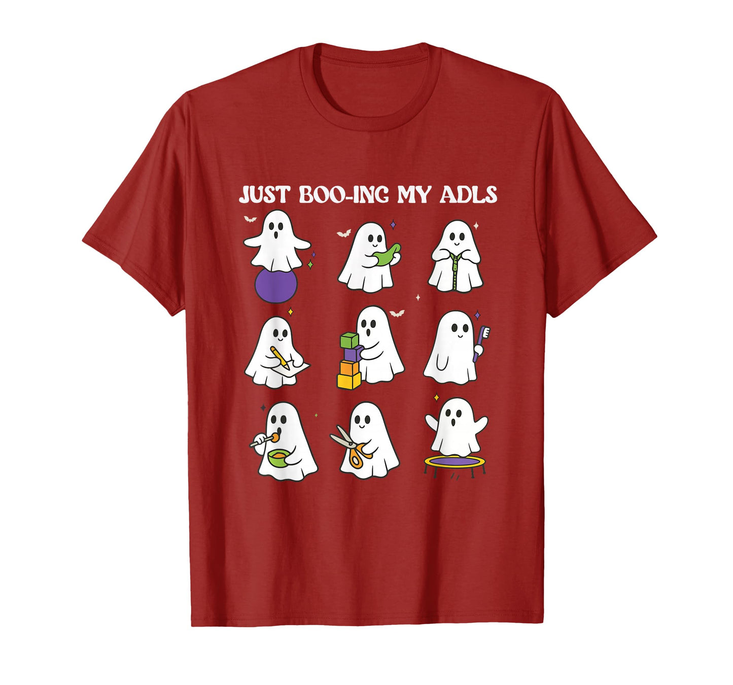 Ghost Occupational Therapy Halloween OT Therapist Spooky T-Shirt