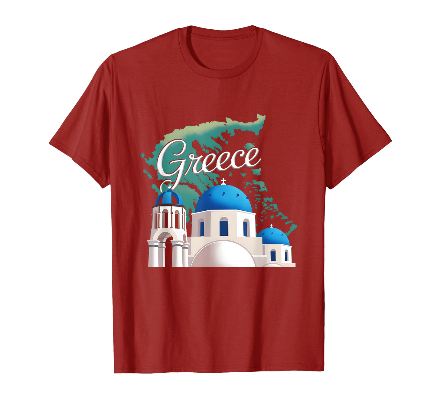 Travel Europe Greece Athens Santorini Crete Greek Vacation T-Shirt