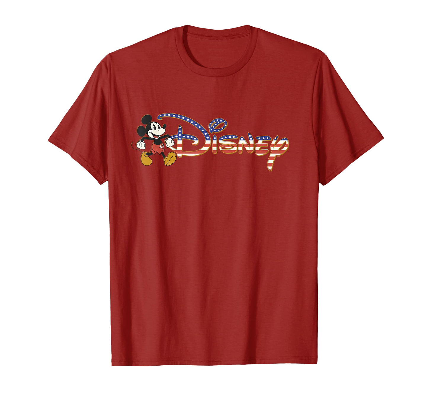 Disney Americana Mickey Mouse USA Vacation Trip Logo T-Shirt