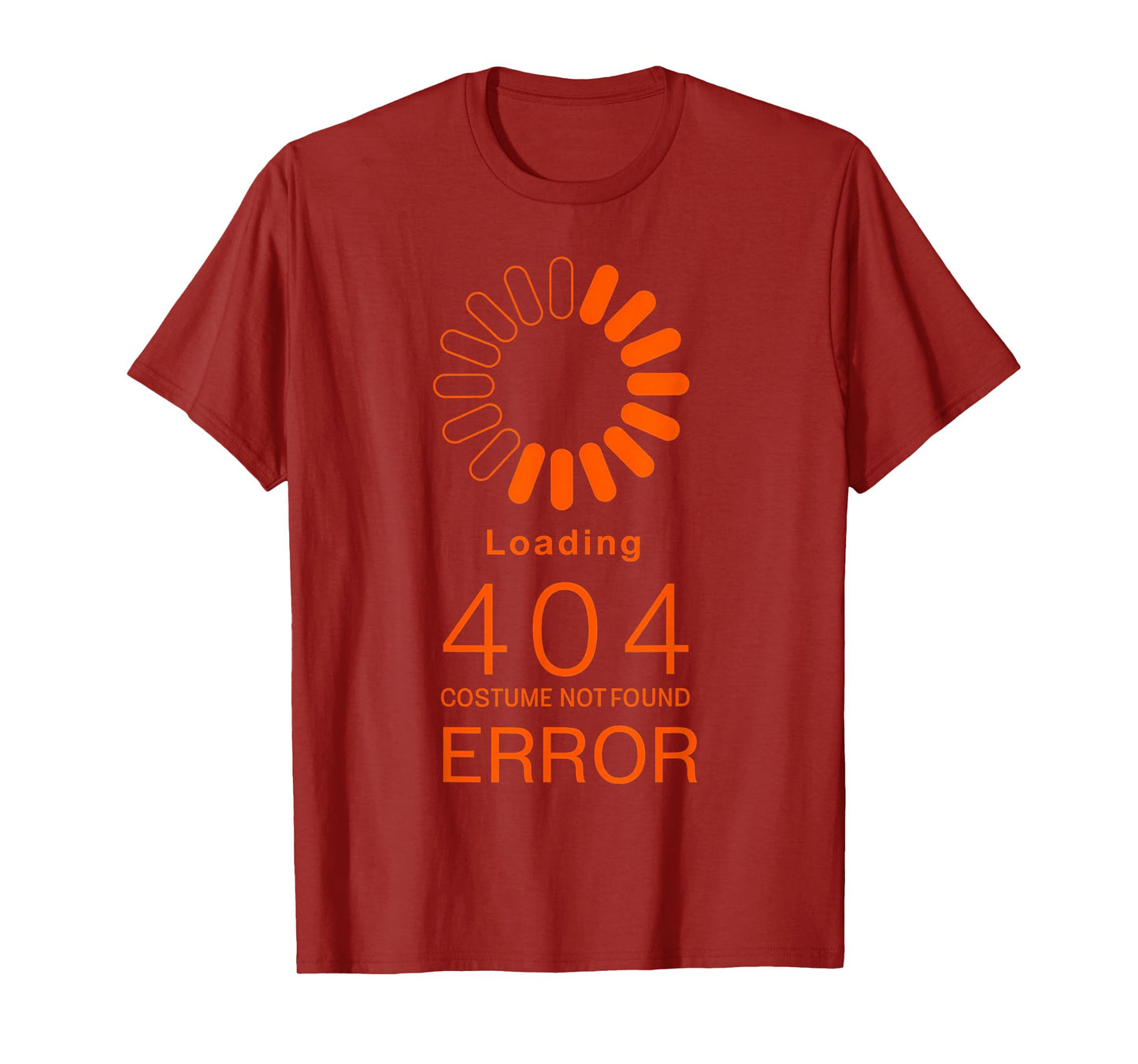 Error 404 Costume Not Found Funny Programmer Halloween T-Shirt