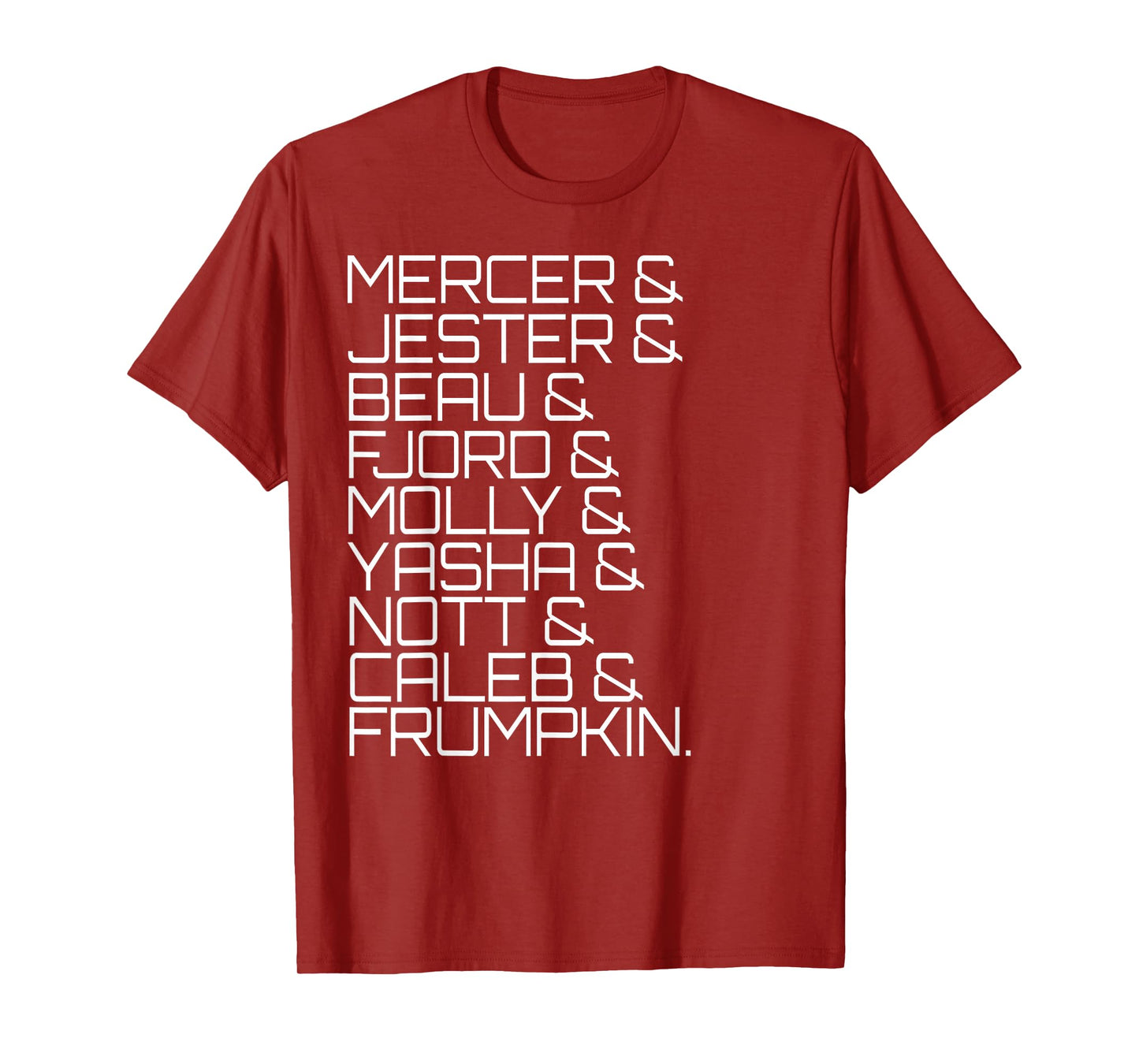 Character List Second Campaign Shirt T-Shirt