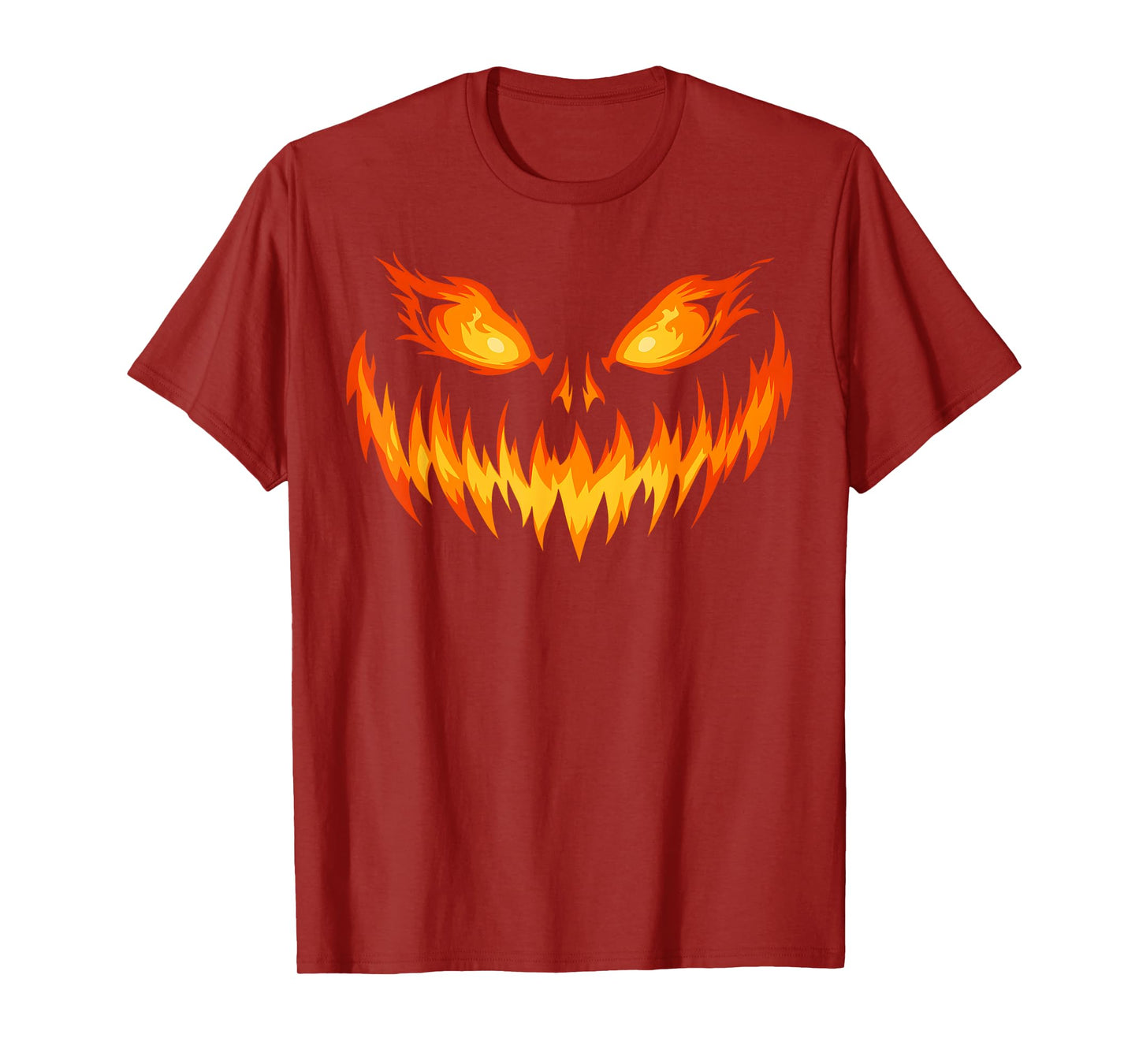 Pumpkin Jack O Lantern Face Men Women Kids Halloween Costume T-Shirt