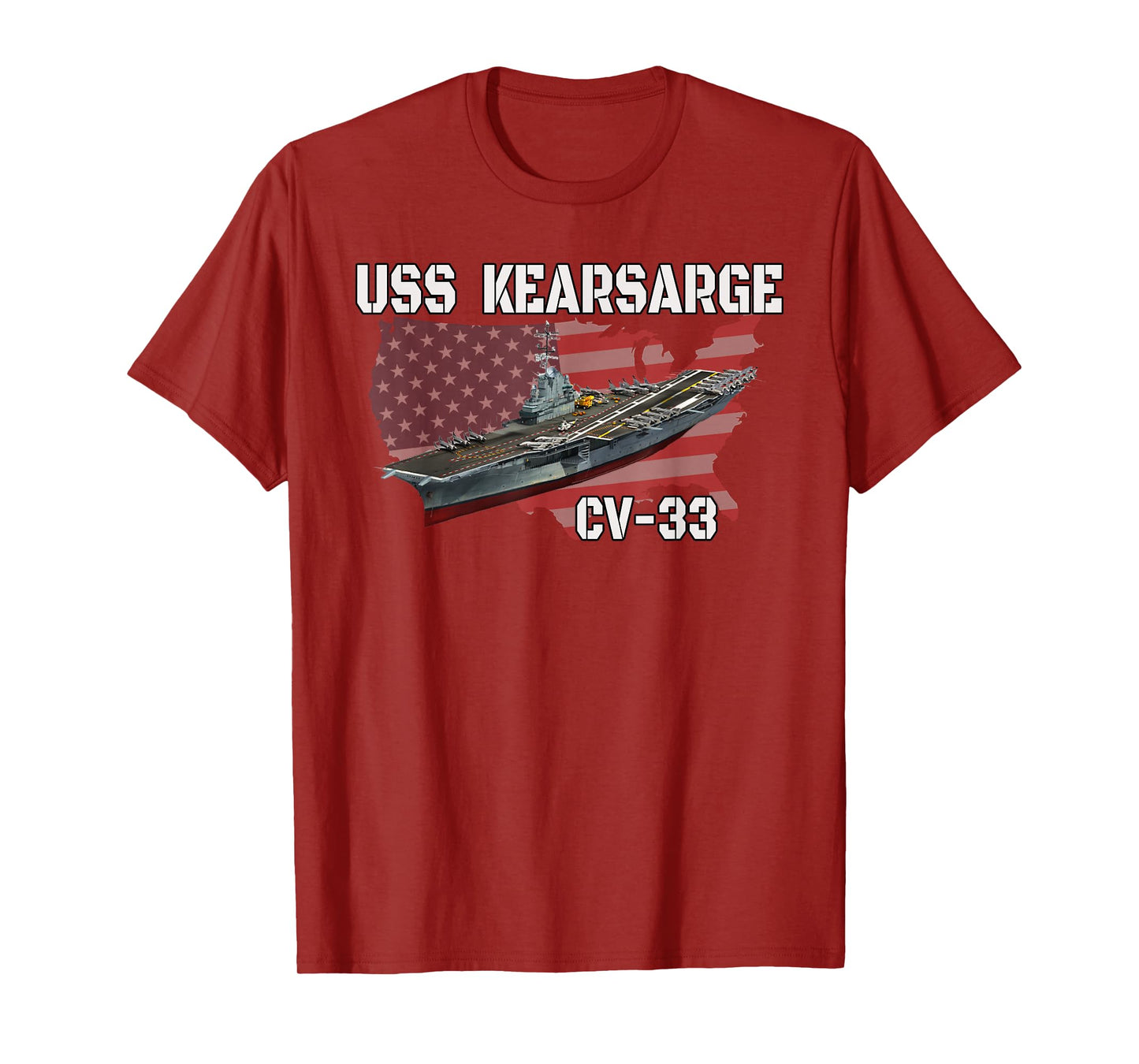 USS Kearsarge CV-33 Aircraft Carrier Veterans Day Grandpa T-Shirt