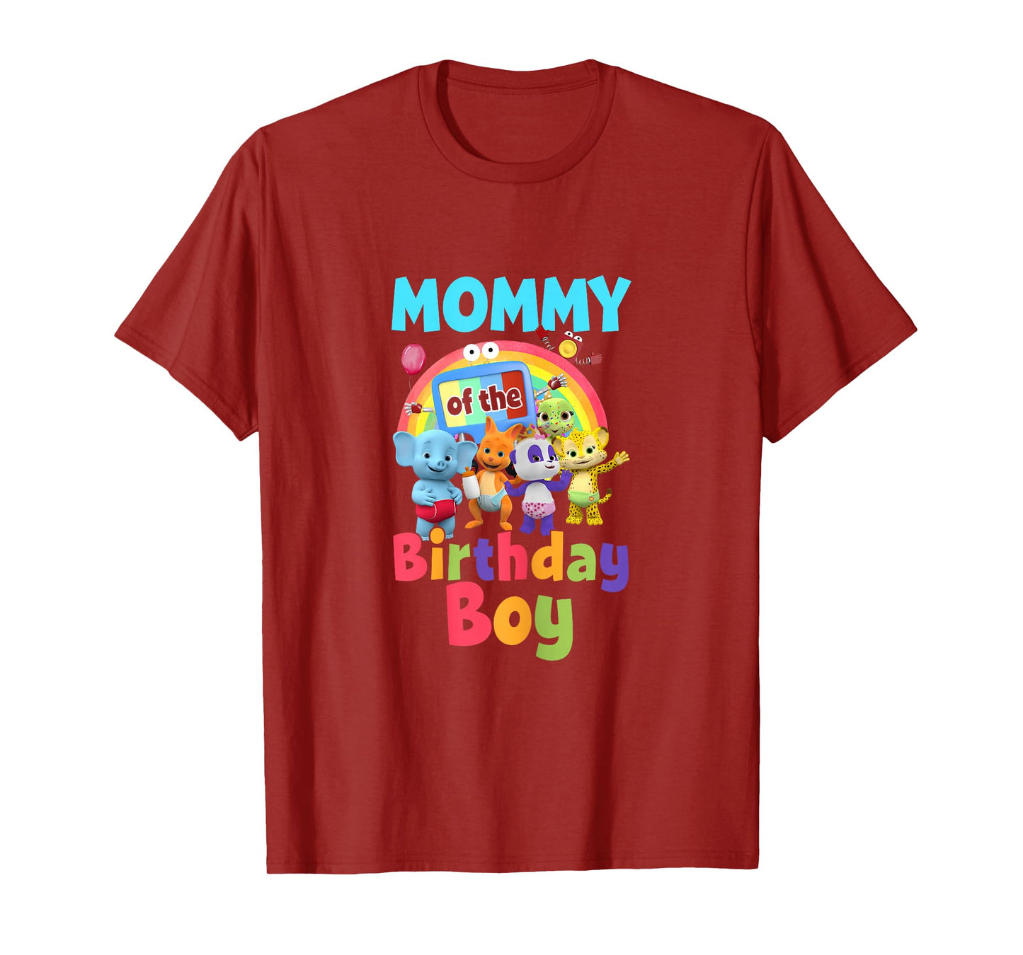 Dad And Mom Mommy Of The Birthday Boy Family Party Decor T-Shirt