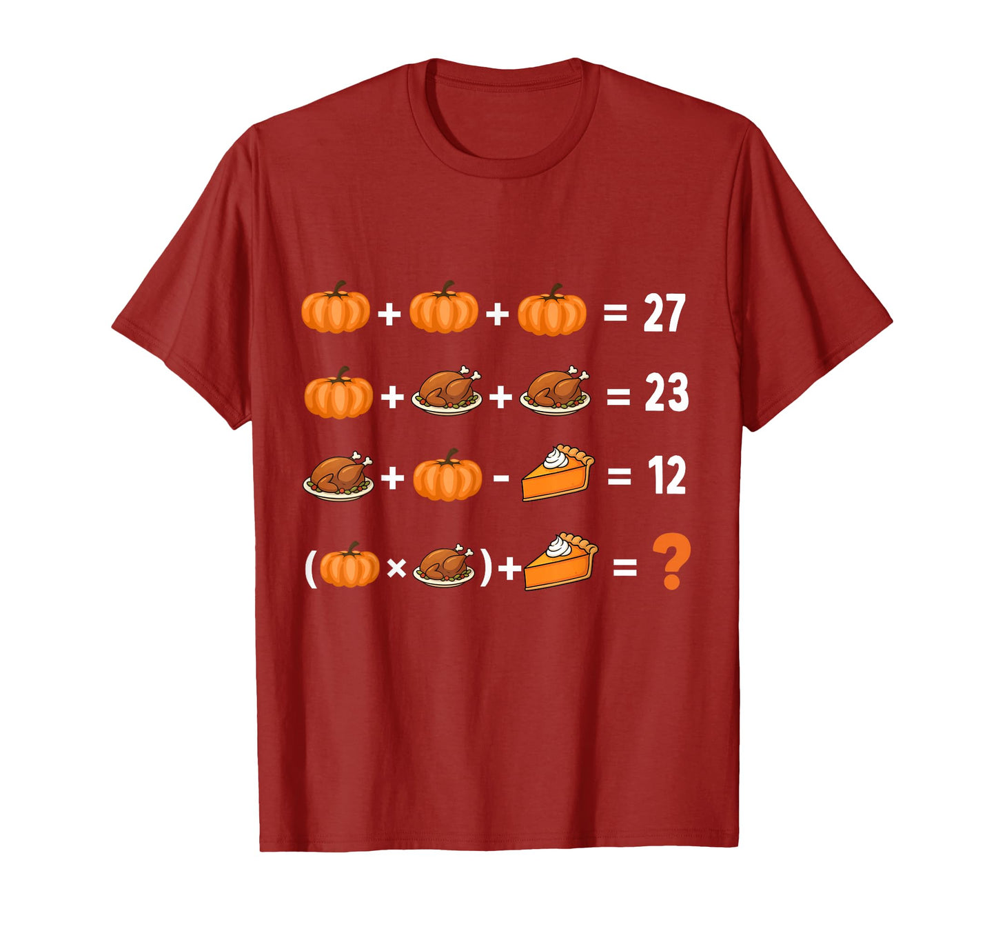 Funny 67 Meme Pumpkin Turkey Math Teacher Thanksgiving 6 7 T-Shirt