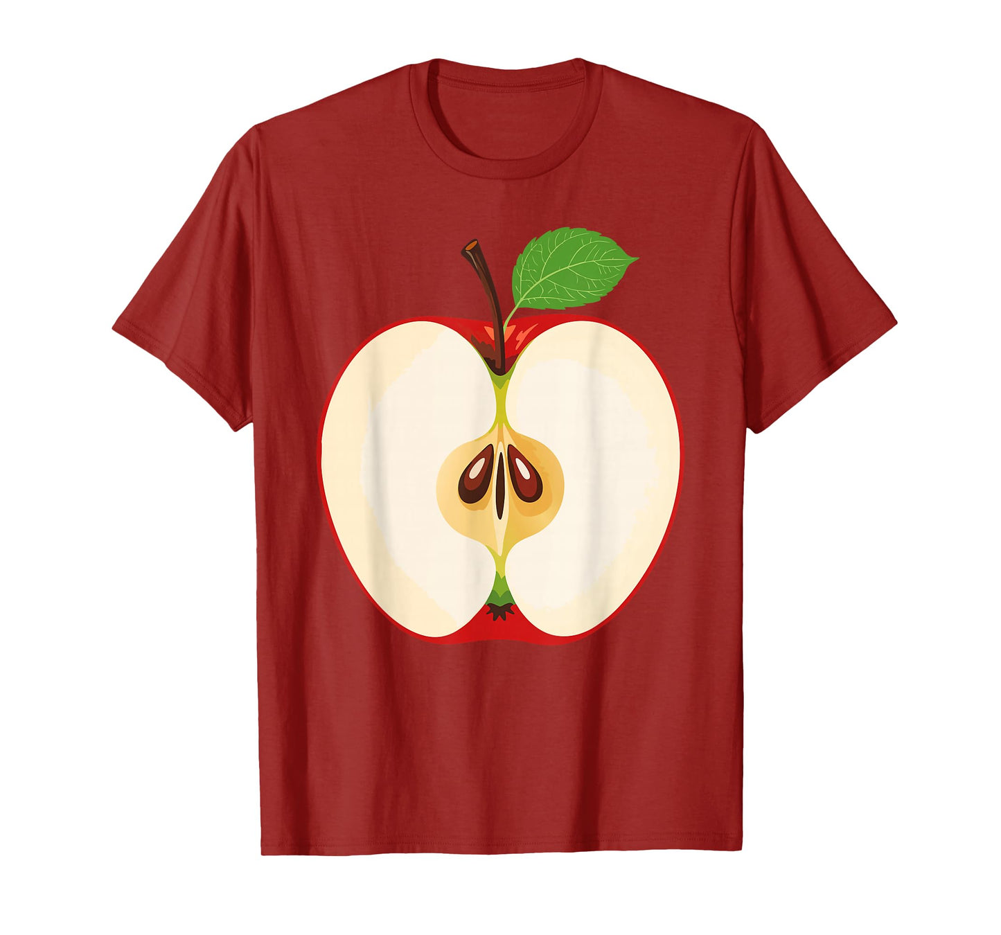 Red Apple Shirt Adult Men Women Kids Apple Costume T-Shirt