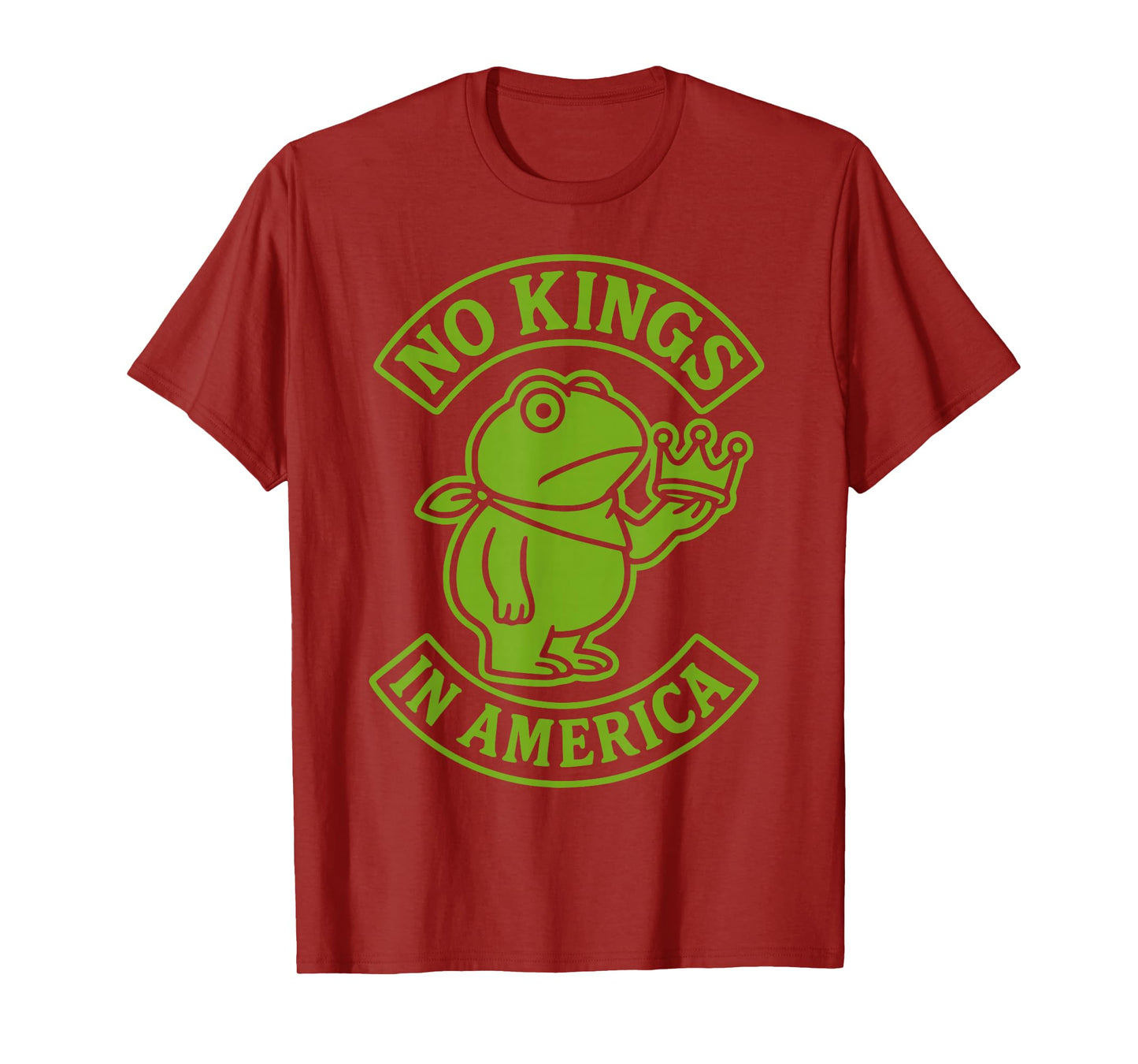 NO Kings in America Portland Protest Frog Motorcycle Club T-Shirt