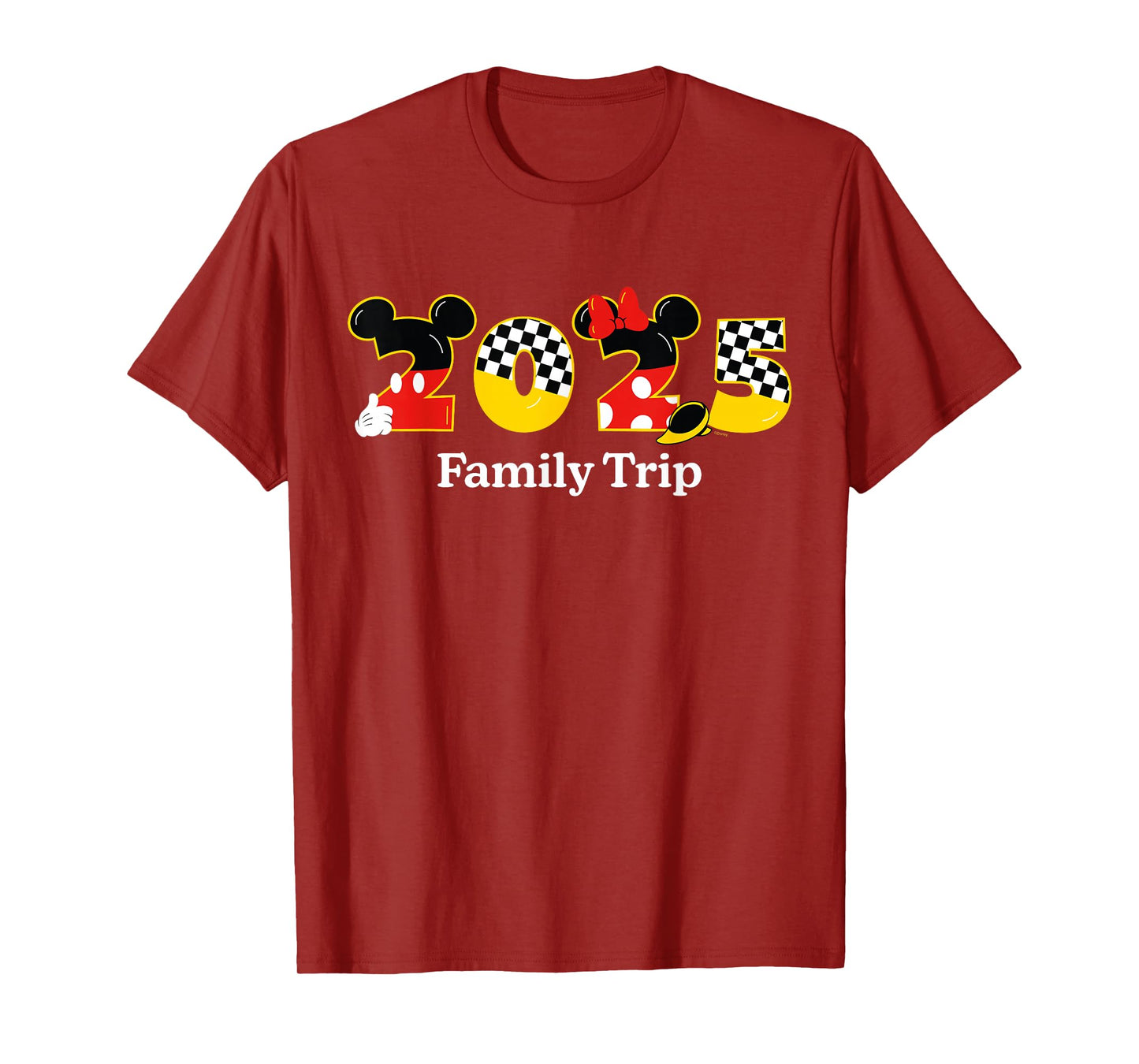 Disney Mickey & Minnie 2025 Family Trip Matching Vacation T-Shirt