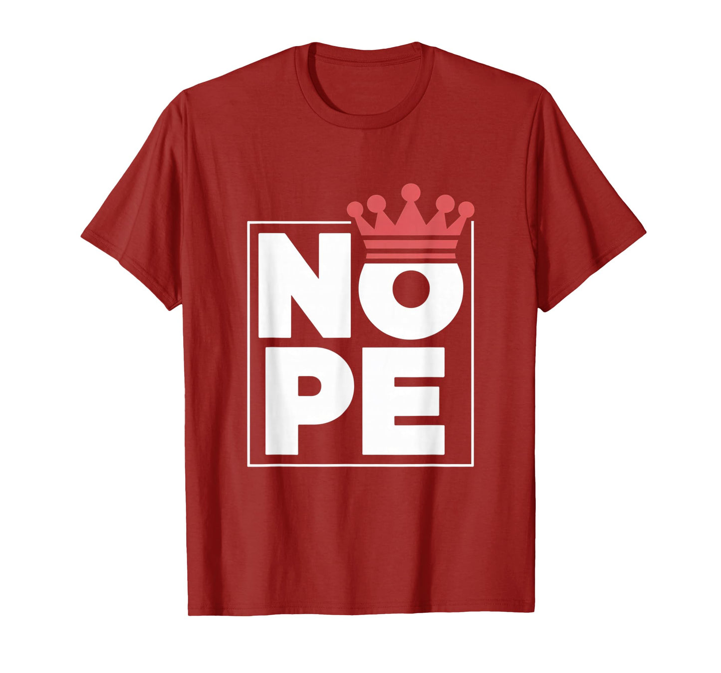 No Kings in America Nope Crown Bold Patriotic Cat Graphic T-Shirt